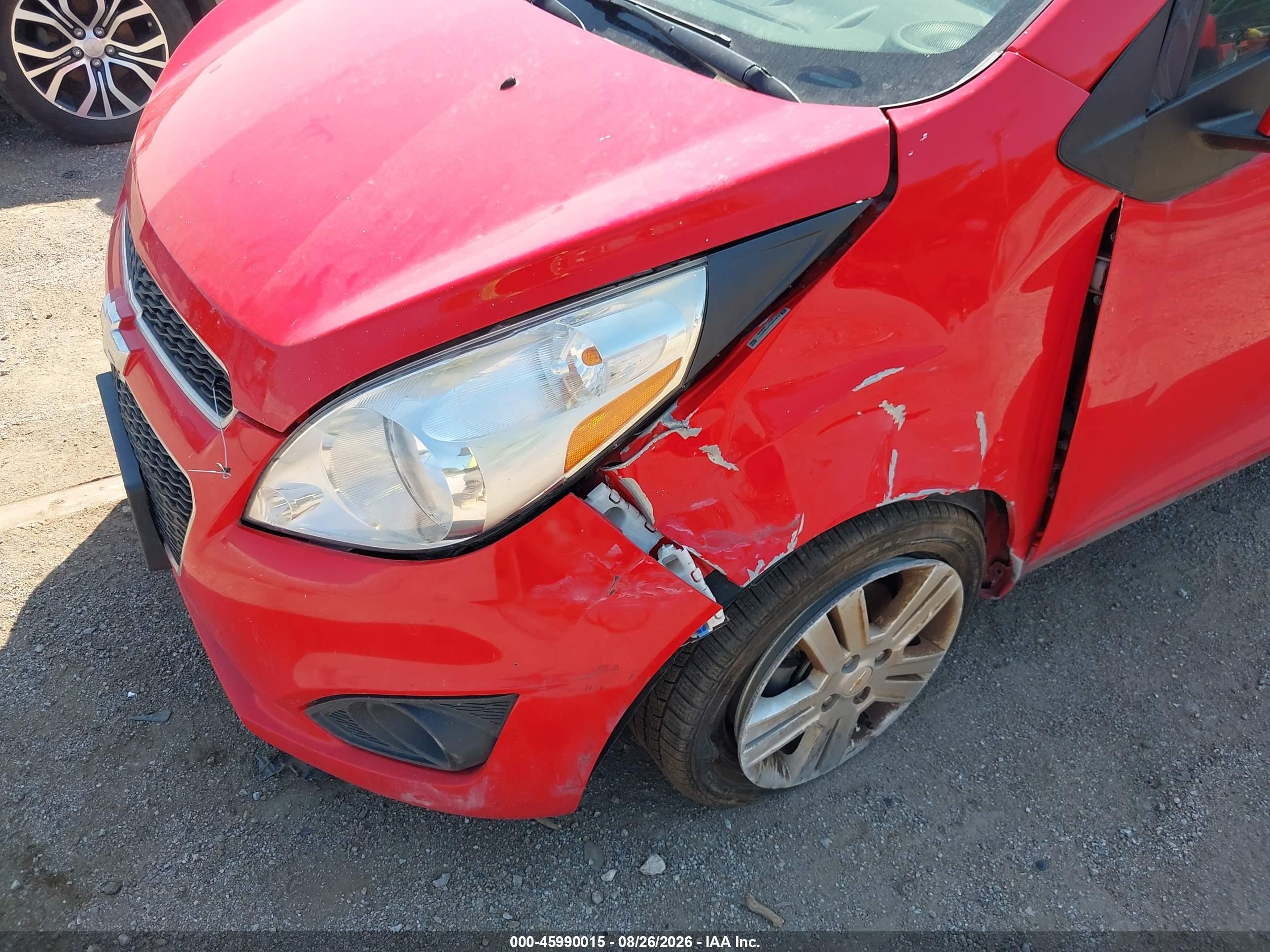 2015 Chevrolet Spark 1lt Cvt Red vin: KL8CD6S94FC802471
