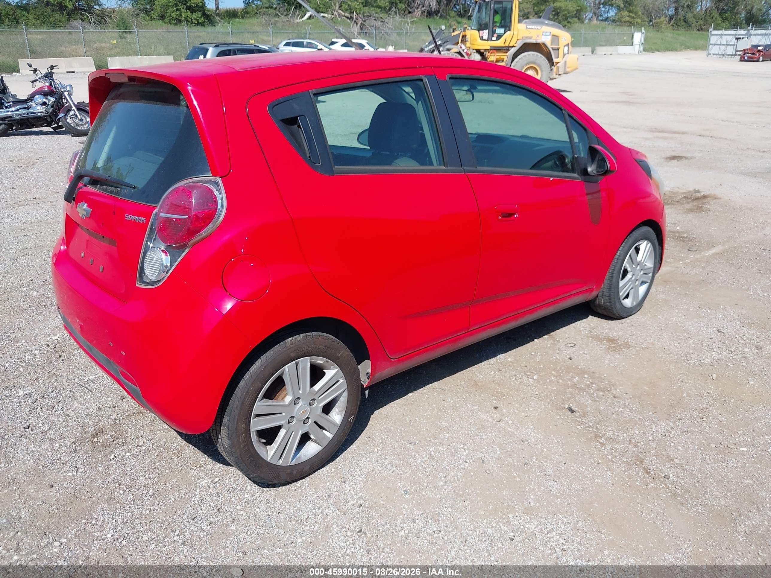 2015 Chevrolet Spark 1lt Cvt Red vin: KL8CD6S94FC802471