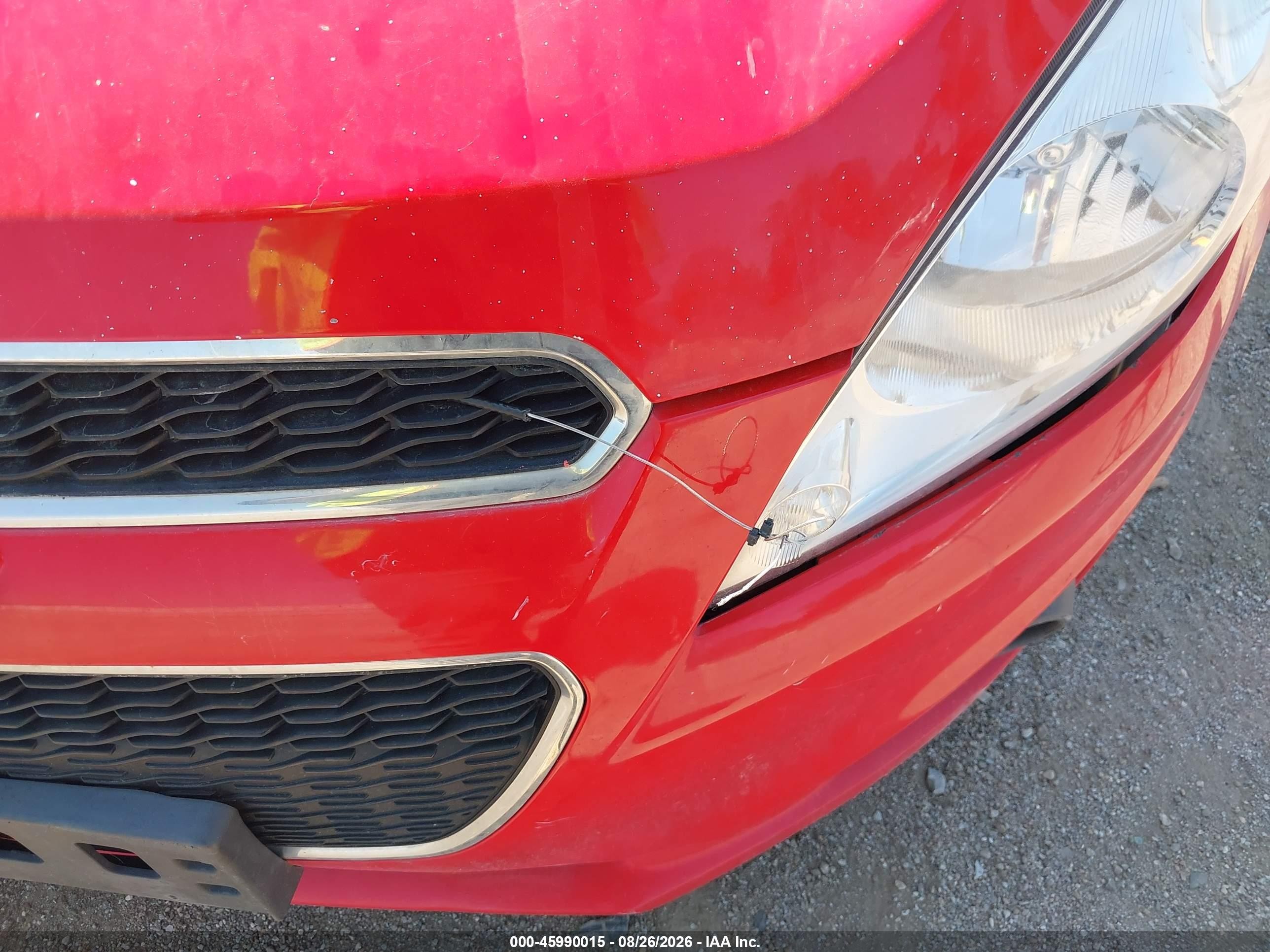 2015 Chevrolet Spark 1lt Cvt Red vin: KL8CD6S94FC802471