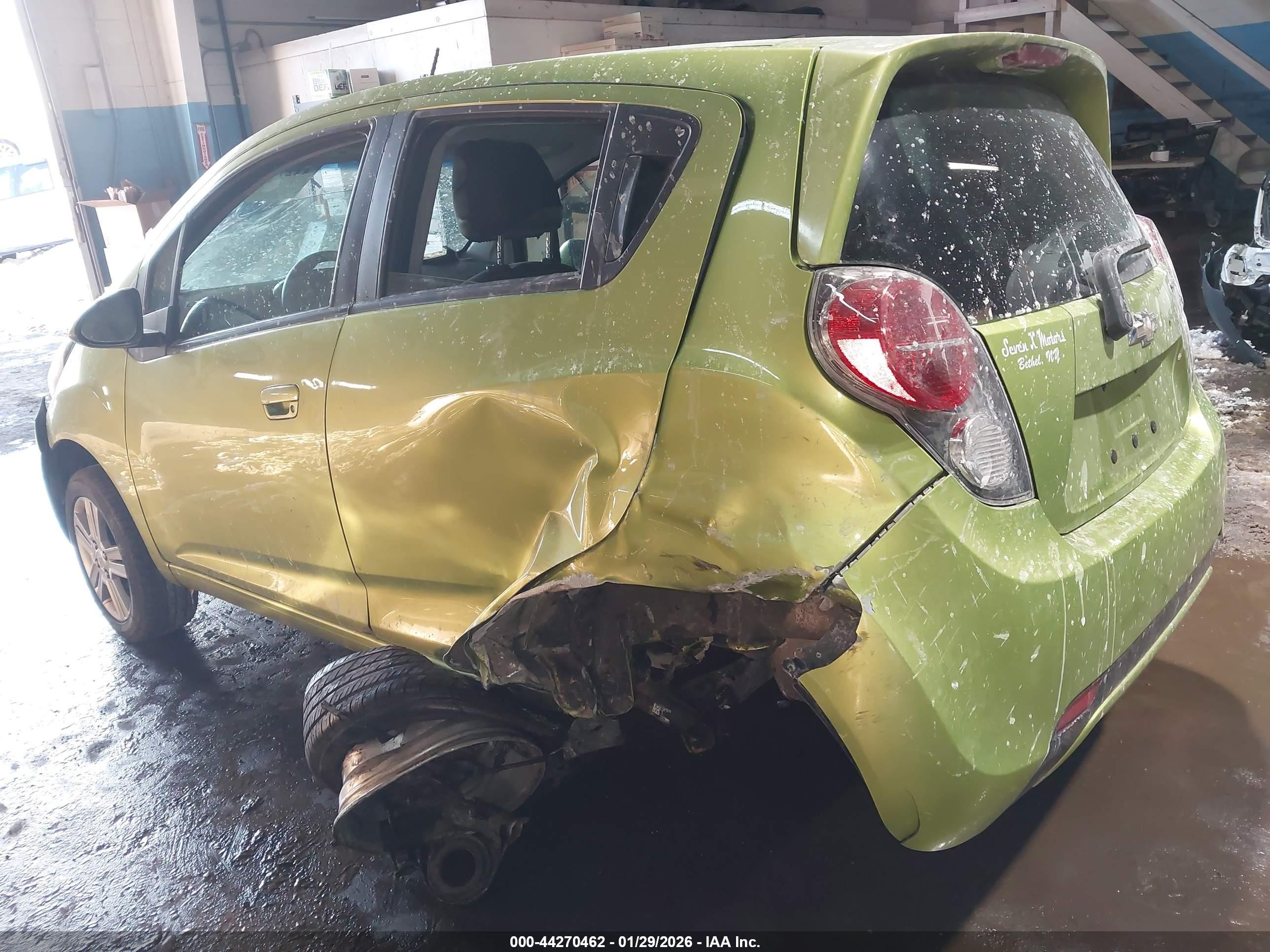 2013 Chevrolet Spark 1lt Auto Green vin: KL8CD6S95DC501009