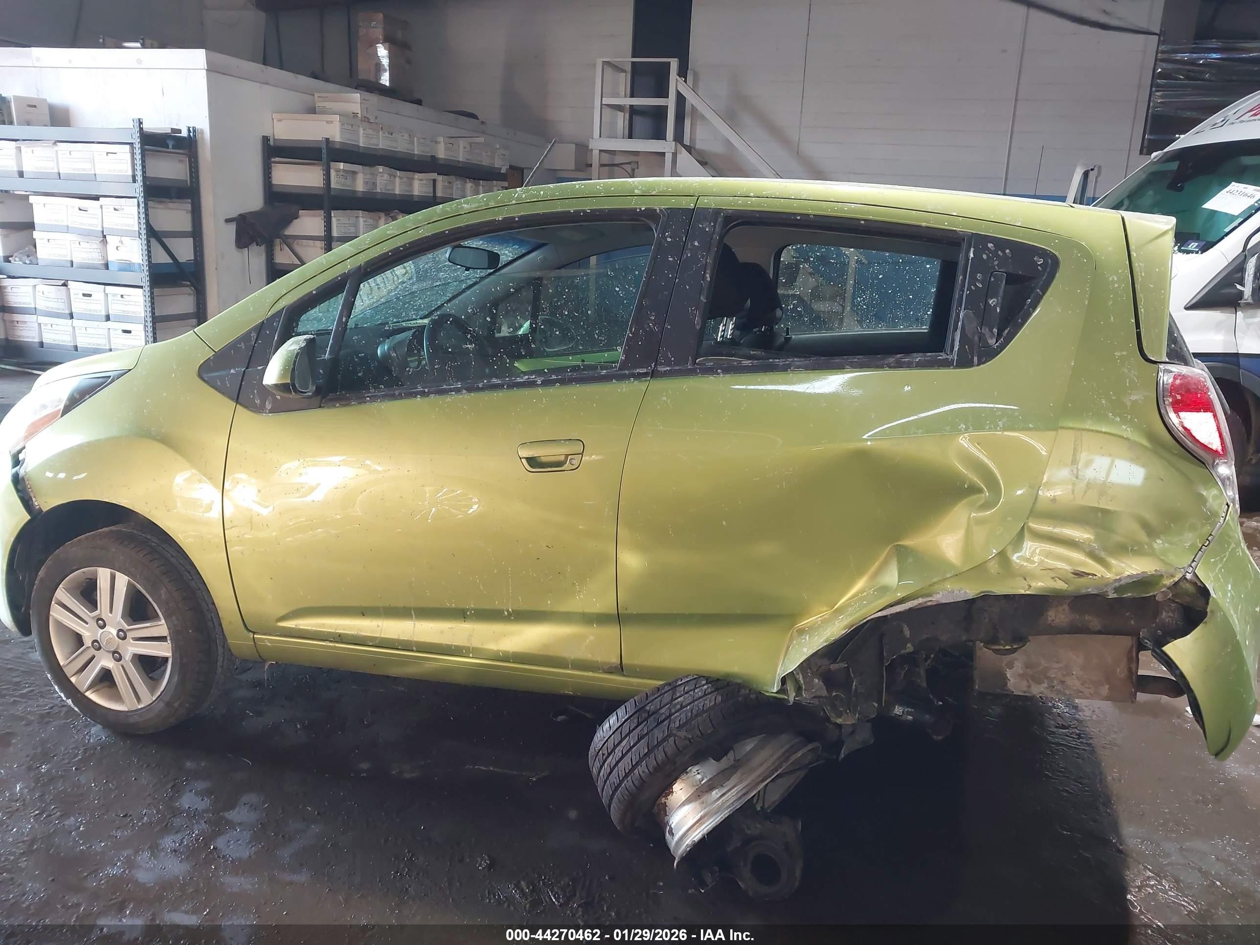 2013 Chevrolet Spark 1lt Auto Green vin: KL8CD6S95DC501009