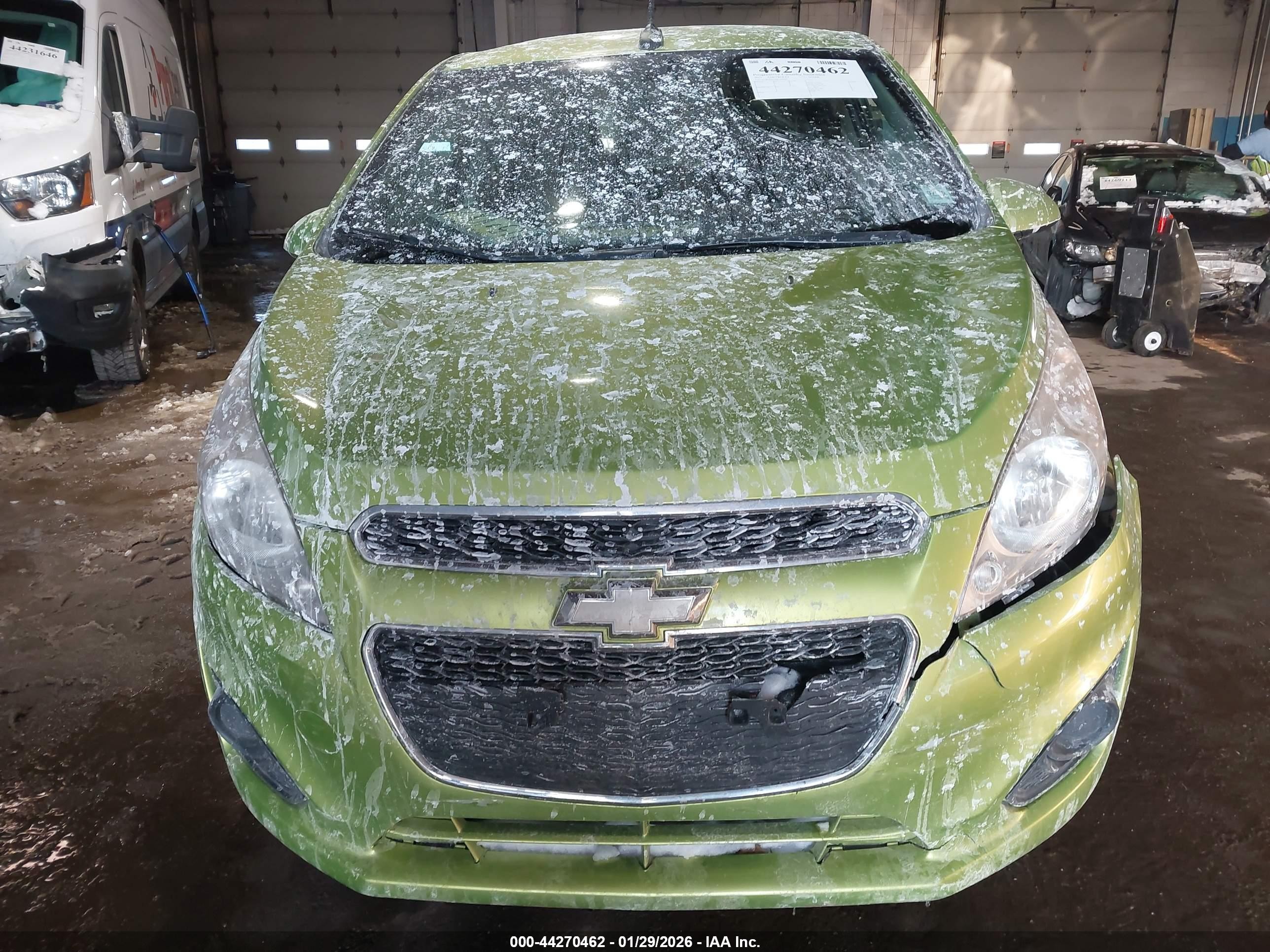2013 Chevrolet Spark 1lt Auto Green vin: KL8CD6S95DC501009