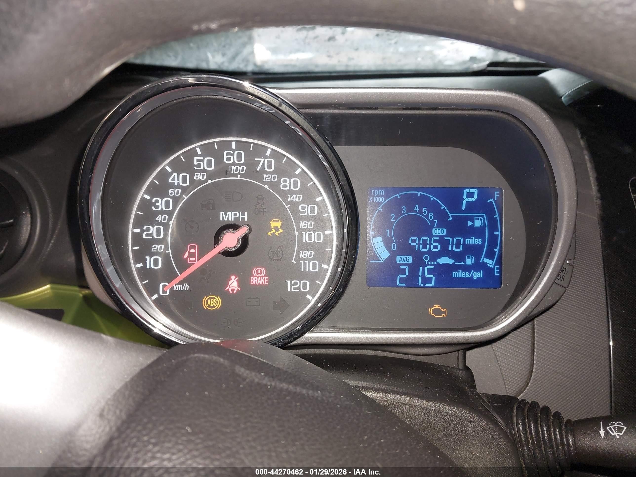 2013 Chevrolet Spark 1lt Auto Green vin: KL8CD6S95DC501009