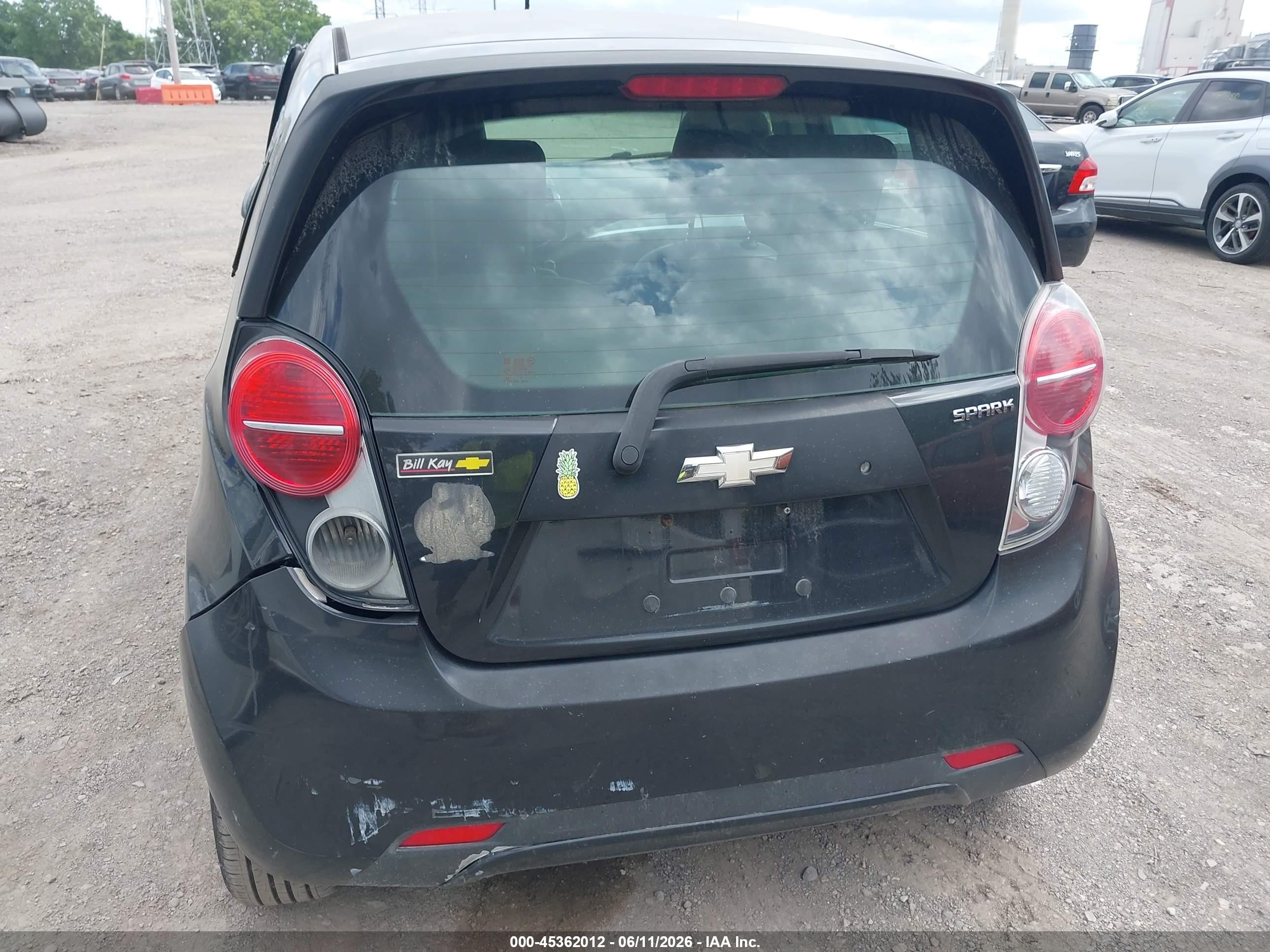 2013 Chevrolet Spark 1lt Auto Black vin: KL8CD6S95DC505870