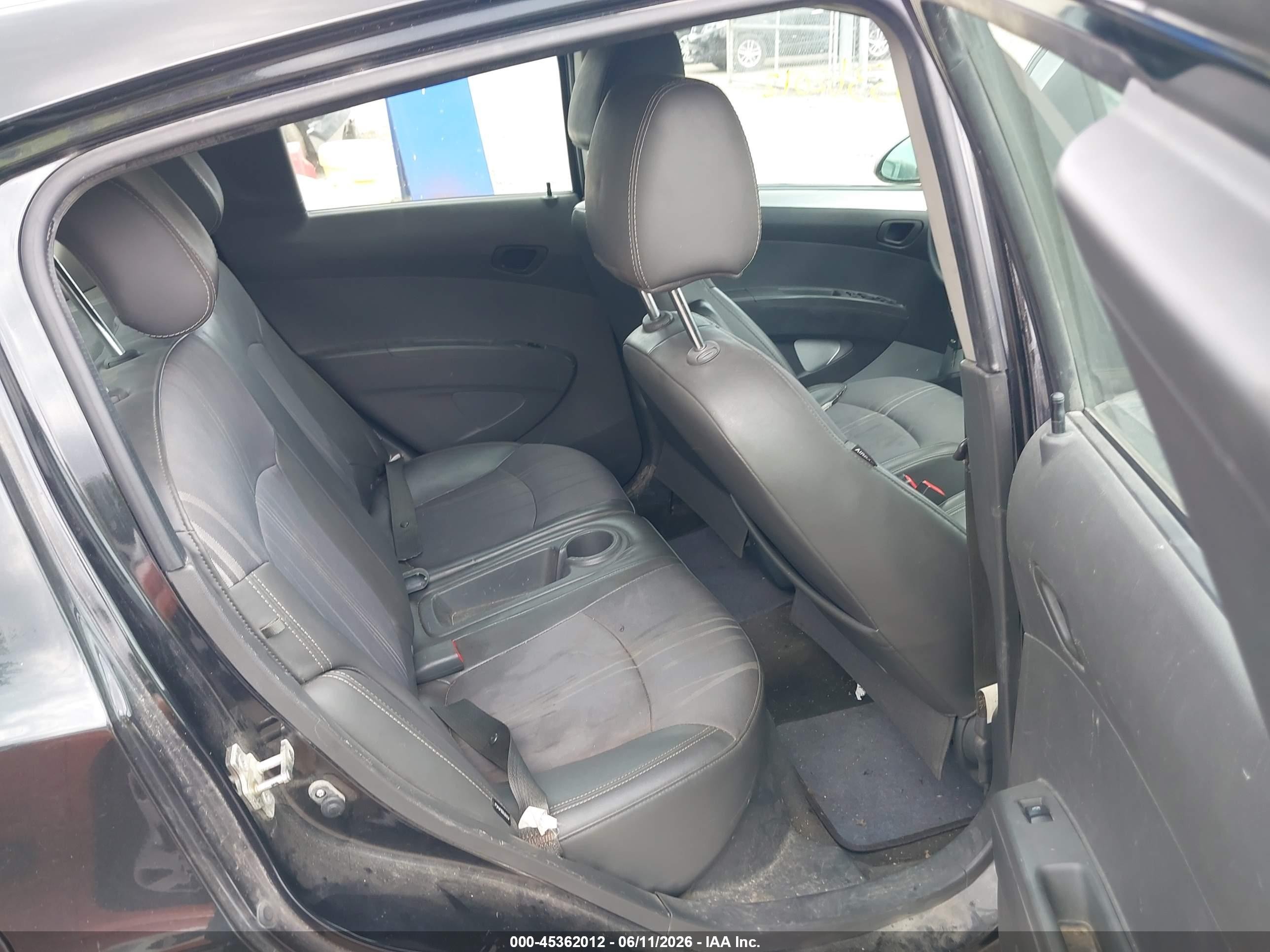 2013 Chevrolet Spark 1lt Auto Black vin: KL8CD6S95DC505870