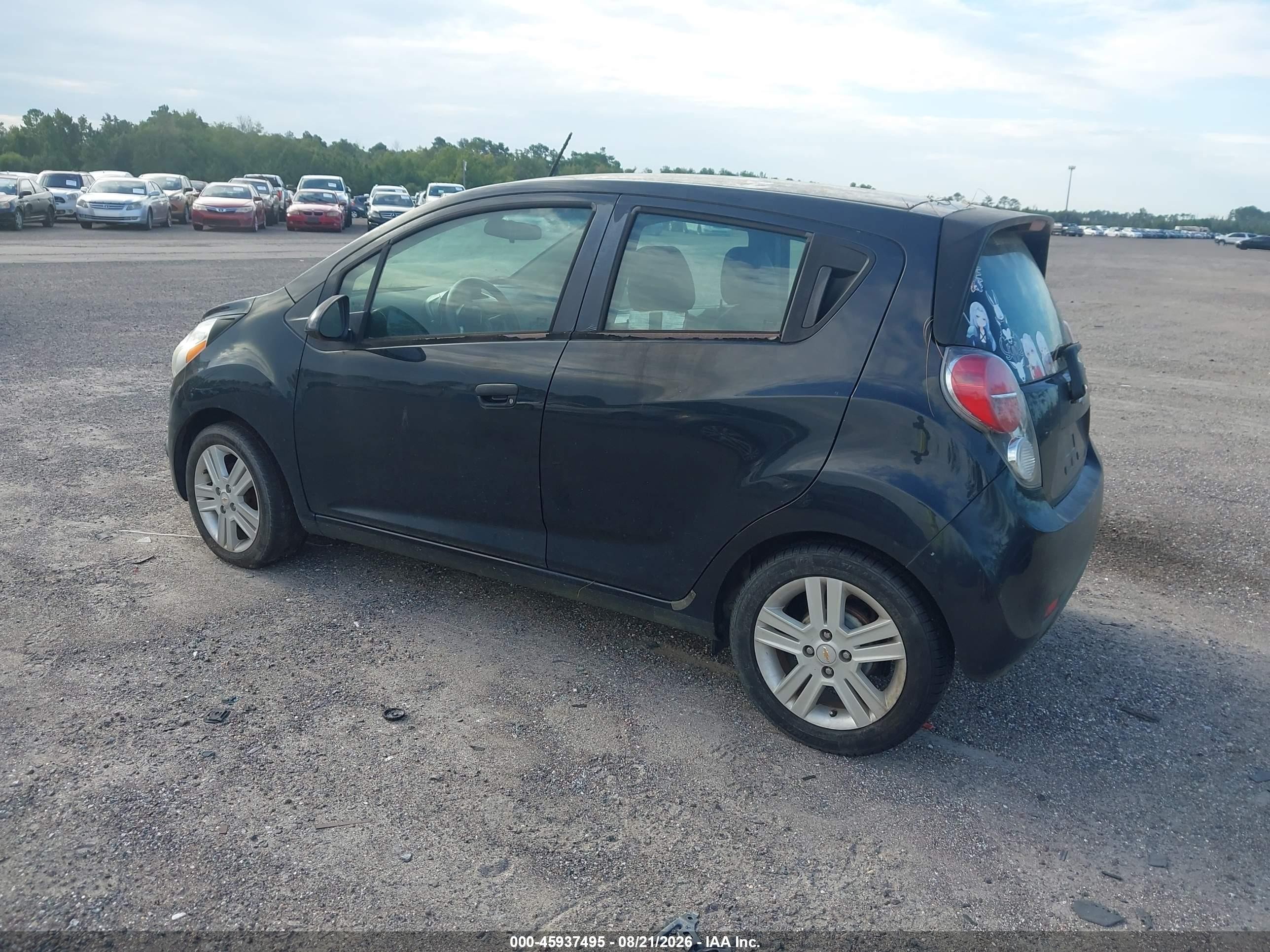 2013 Chevrolet Spark 1lt Auto Black vin: KL8CD6S95DC563851