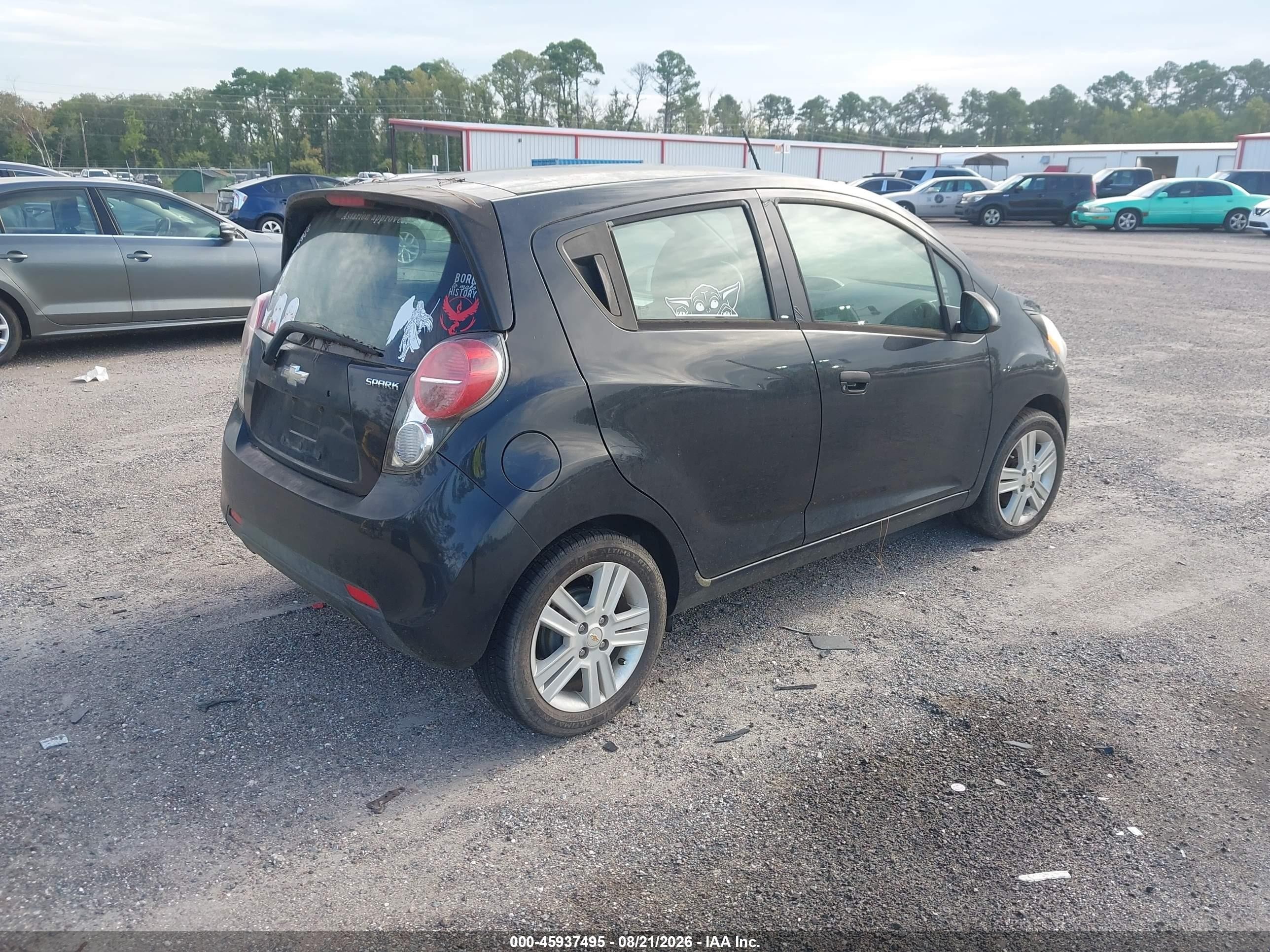 2013 Chevrolet Spark 1lt Auto Black vin: KL8CD6S95DC563851