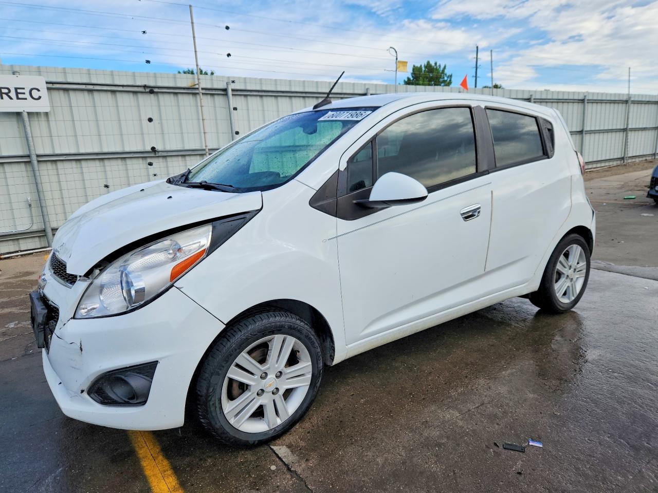 2013 Chevrolet Spark White vin: KL8CD6S95DC567530