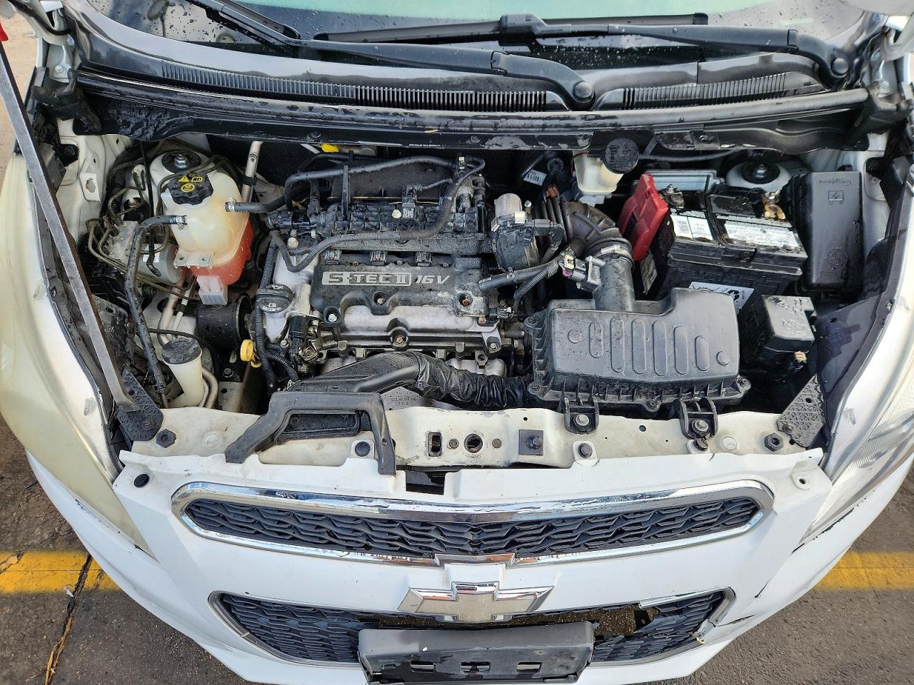 2013 Chevrolet Spark White vin: KL8CD6S95DC567530