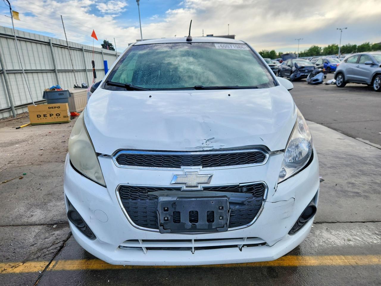 2013 Chevrolet Spark White vin: KL8CD6S95DC567530