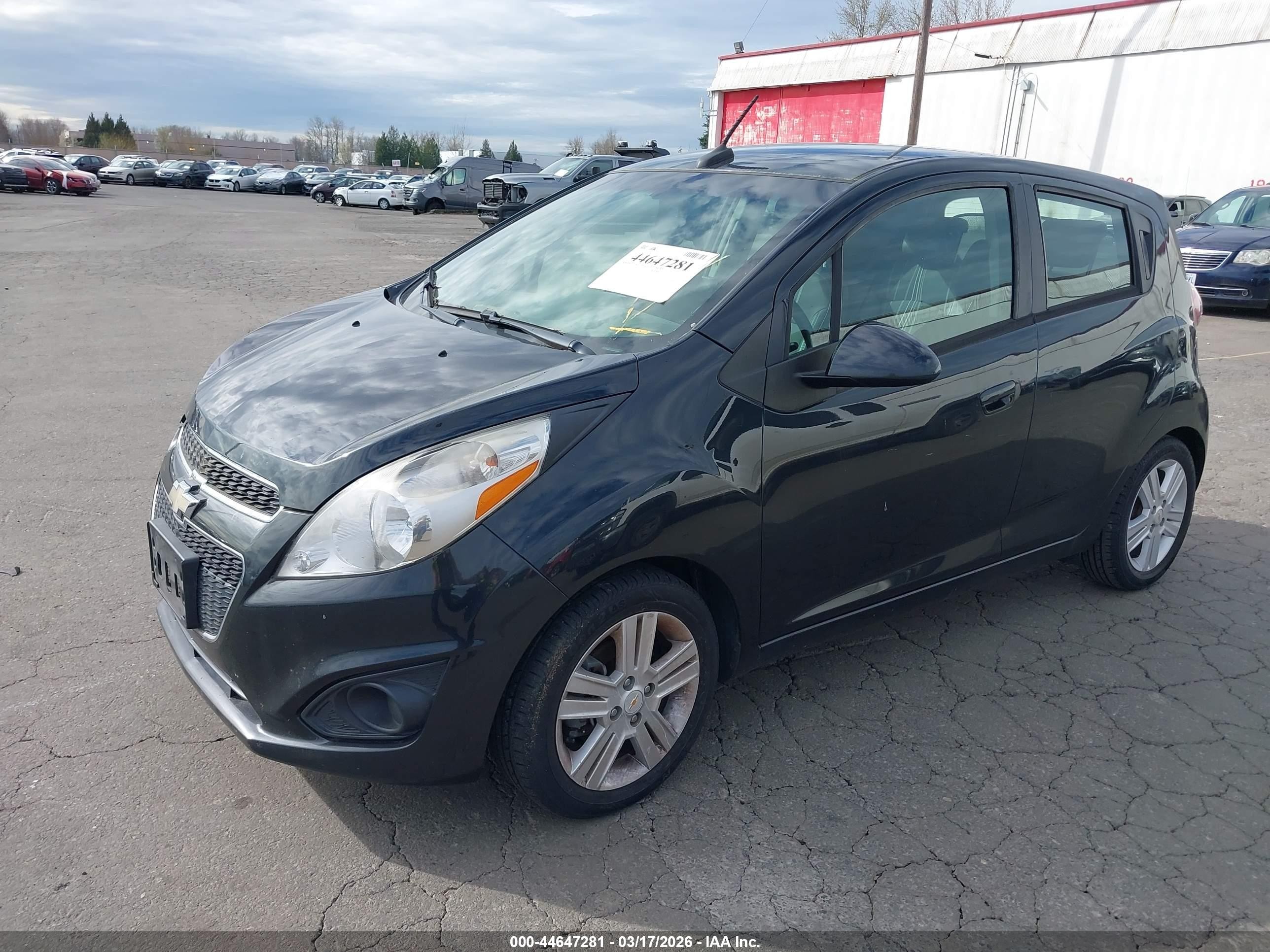 2014 Chevrolet Spark 1lt Auto Black vin: KL8CD6S95EC413451