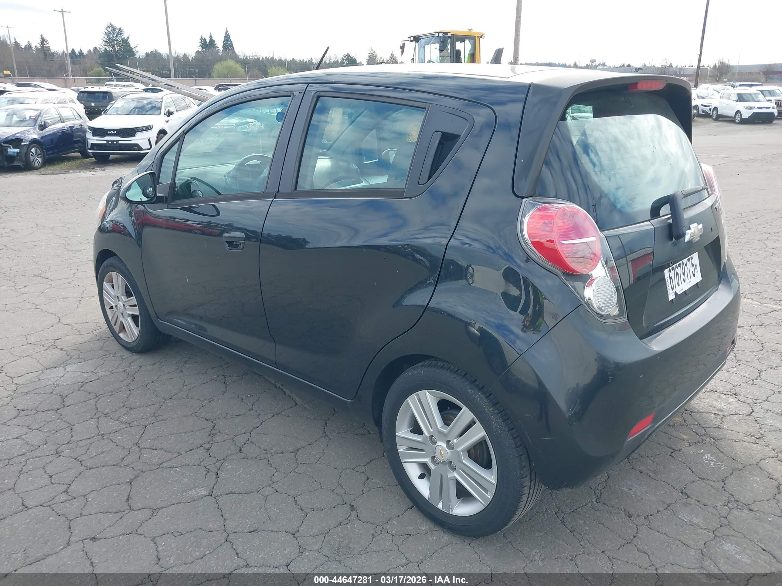 2014 Chevrolet Spark 1lt Auto Black vin: KL8CD6S95EC413451