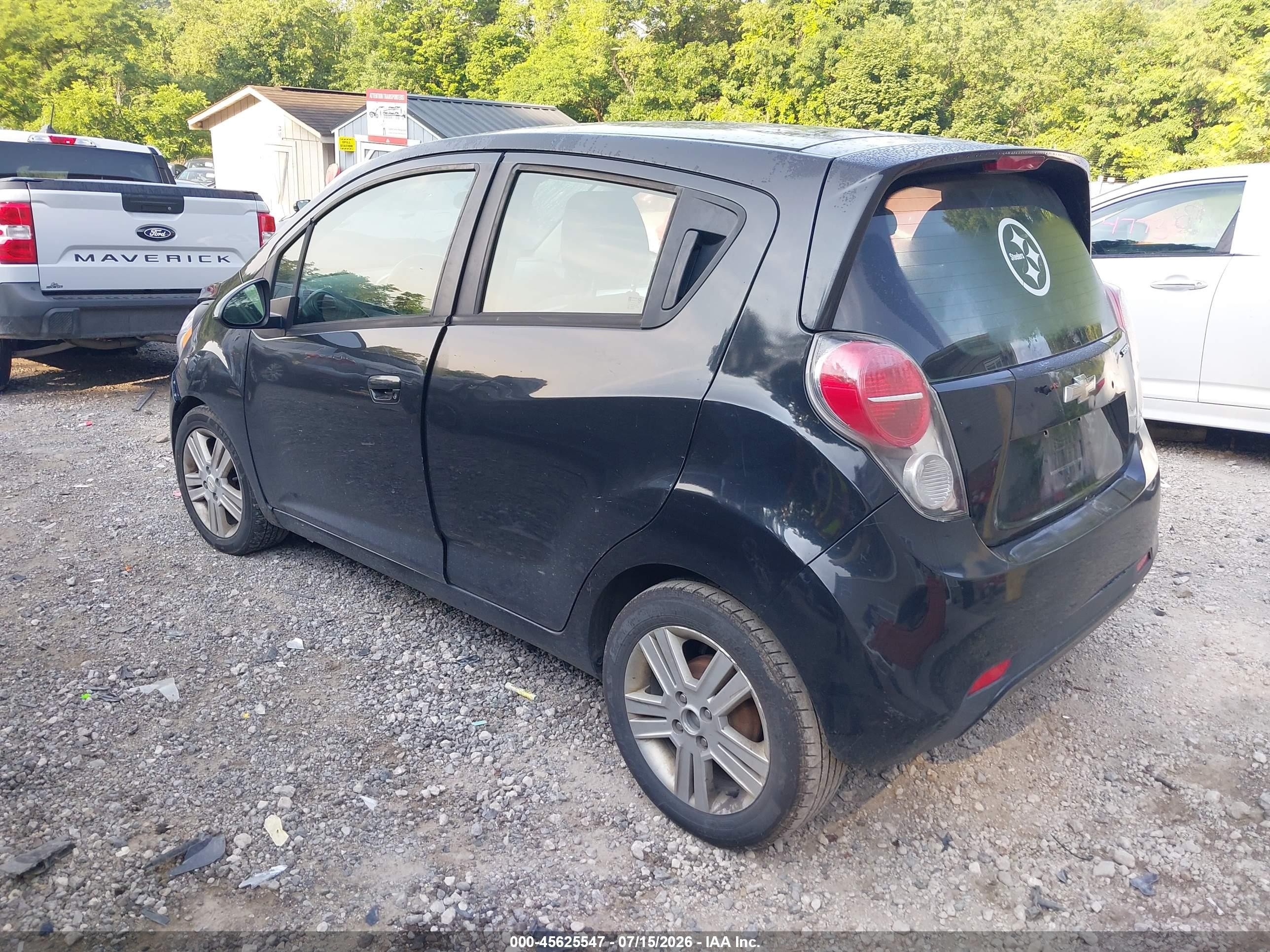 2014 Chevrolet Spark 1lt Auto Black vin: KL8CD6S95EC425955