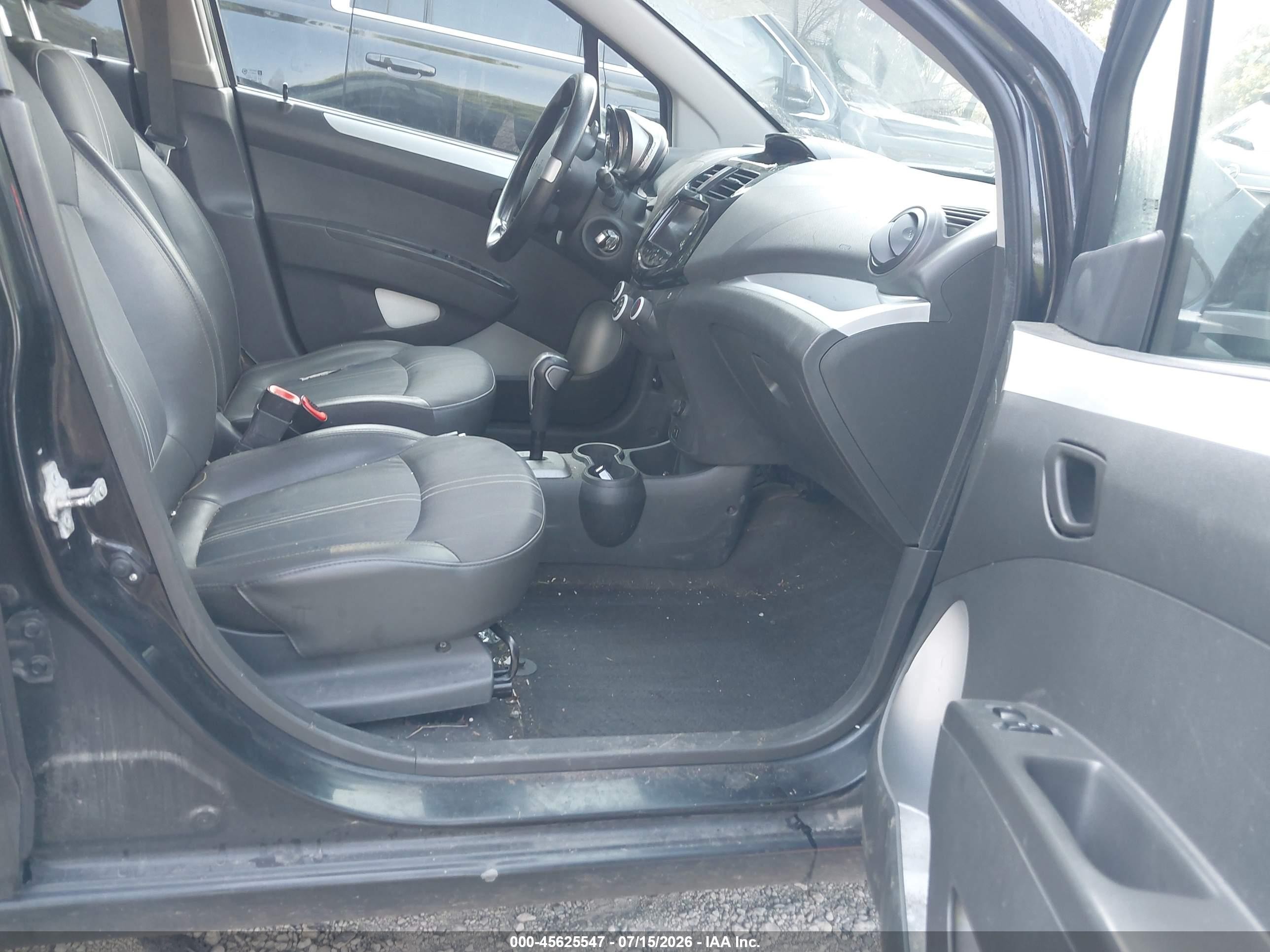2014 Chevrolet Spark 1lt Auto Black vin: KL8CD6S95EC425955