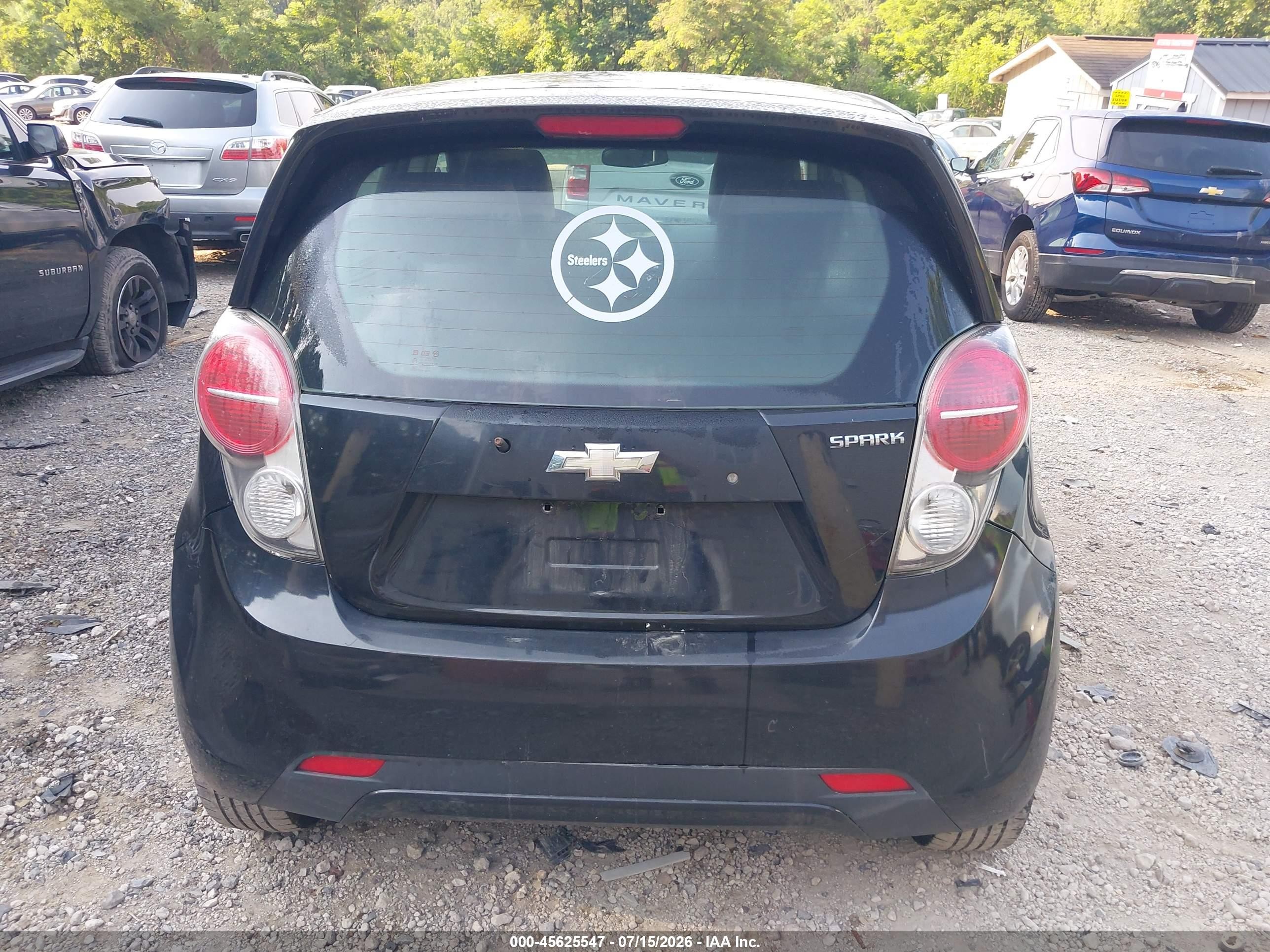 2014 Chevrolet Spark 1lt Auto Black vin: KL8CD6S95EC425955