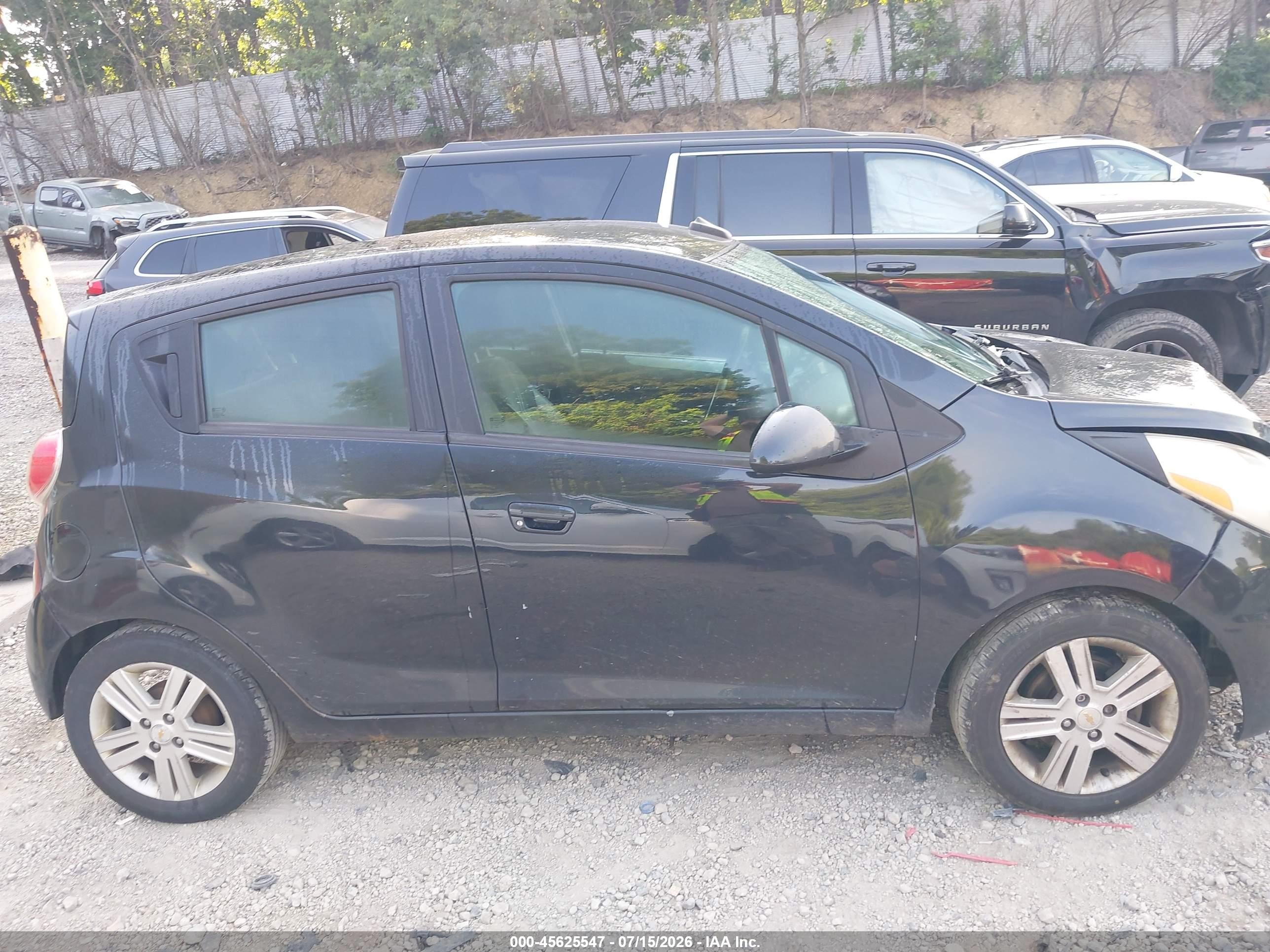 2014 Chevrolet Spark 1lt Auto Black vin: KL8CD6S95EC425955