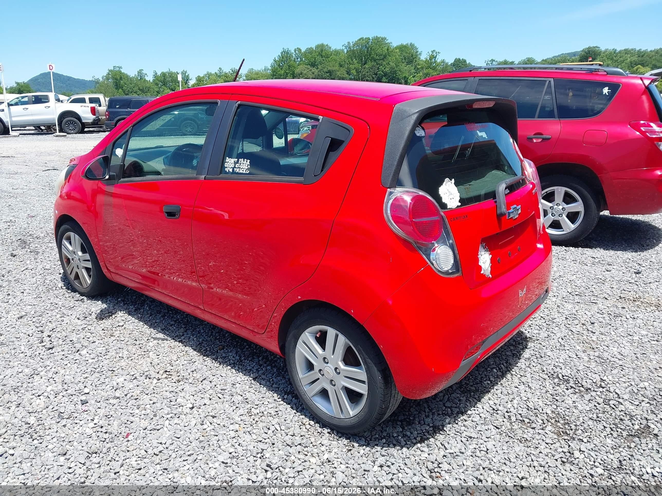 2014 Chevrolet Spark 1lt Auto Красный vin: KL8CD6S95EC454288