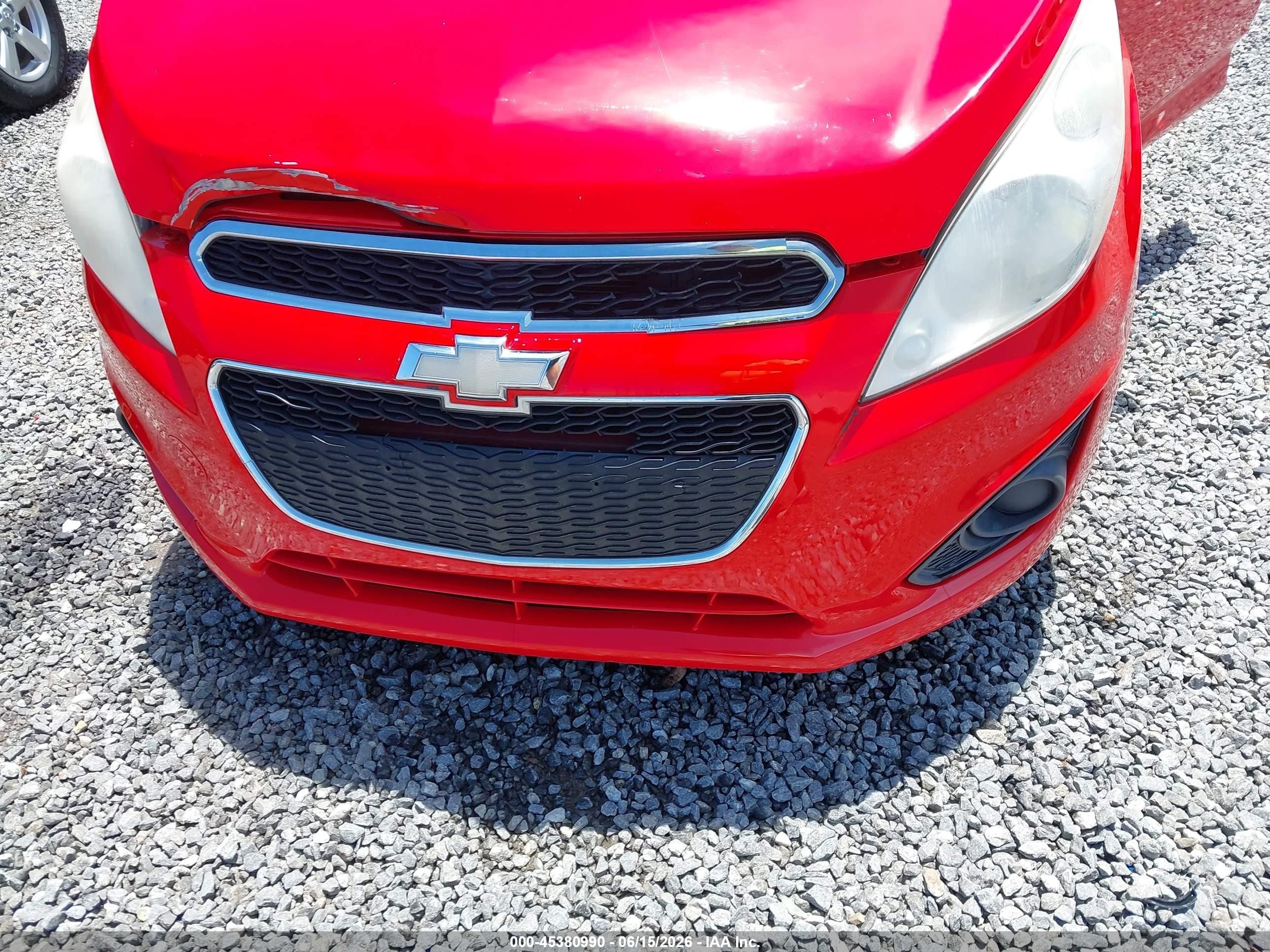 2014 Chevrolet Spark 1lt Auto Красный vin: KL8CD6S95EC454288