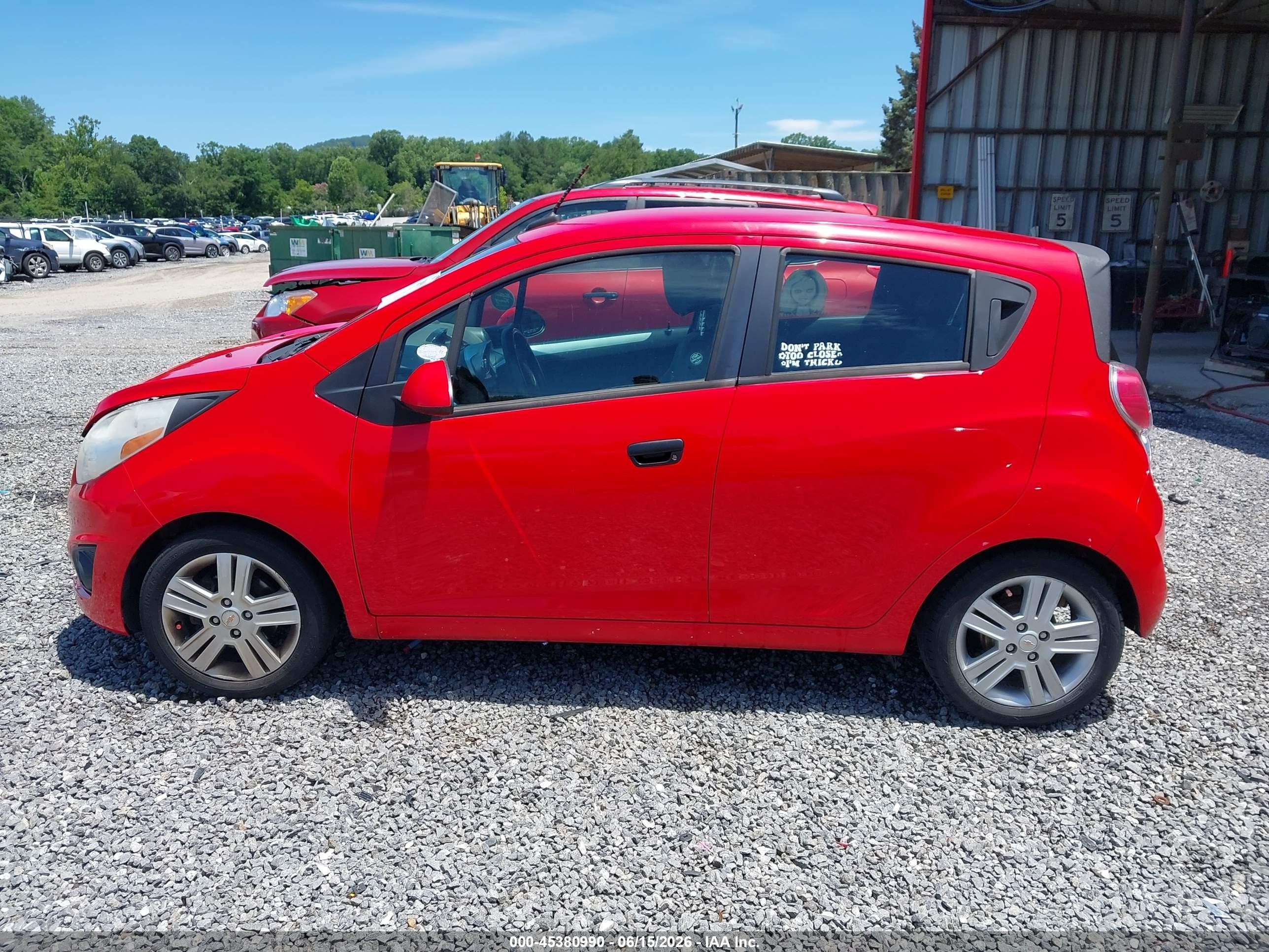 2014 Chevrolet Spark 1lt Auto Красный vin: KL8CD6S95EC454288