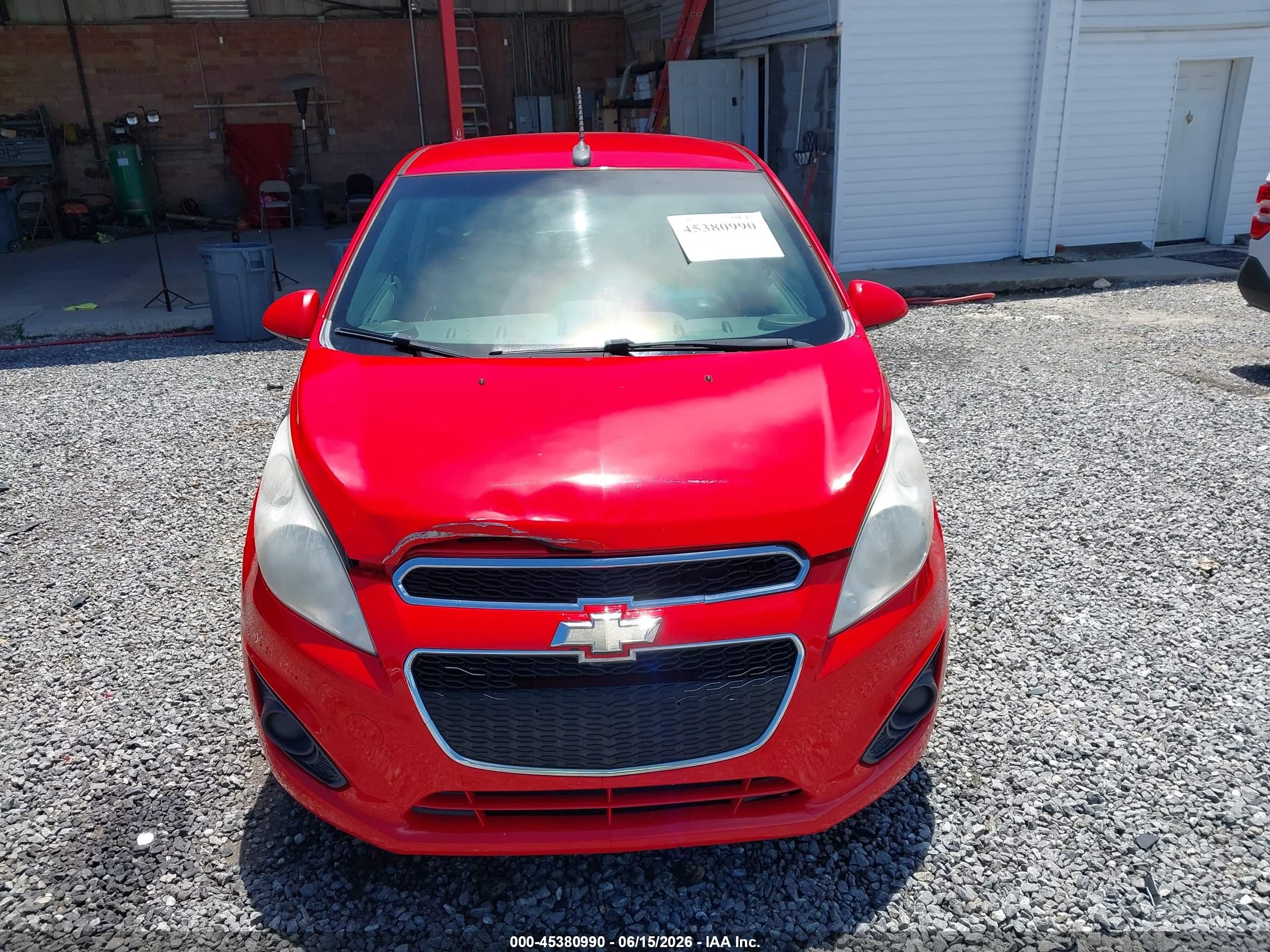 2014 Chevrolet Spark 1lt Auto Красный vin: KL8CD6S95EC454288