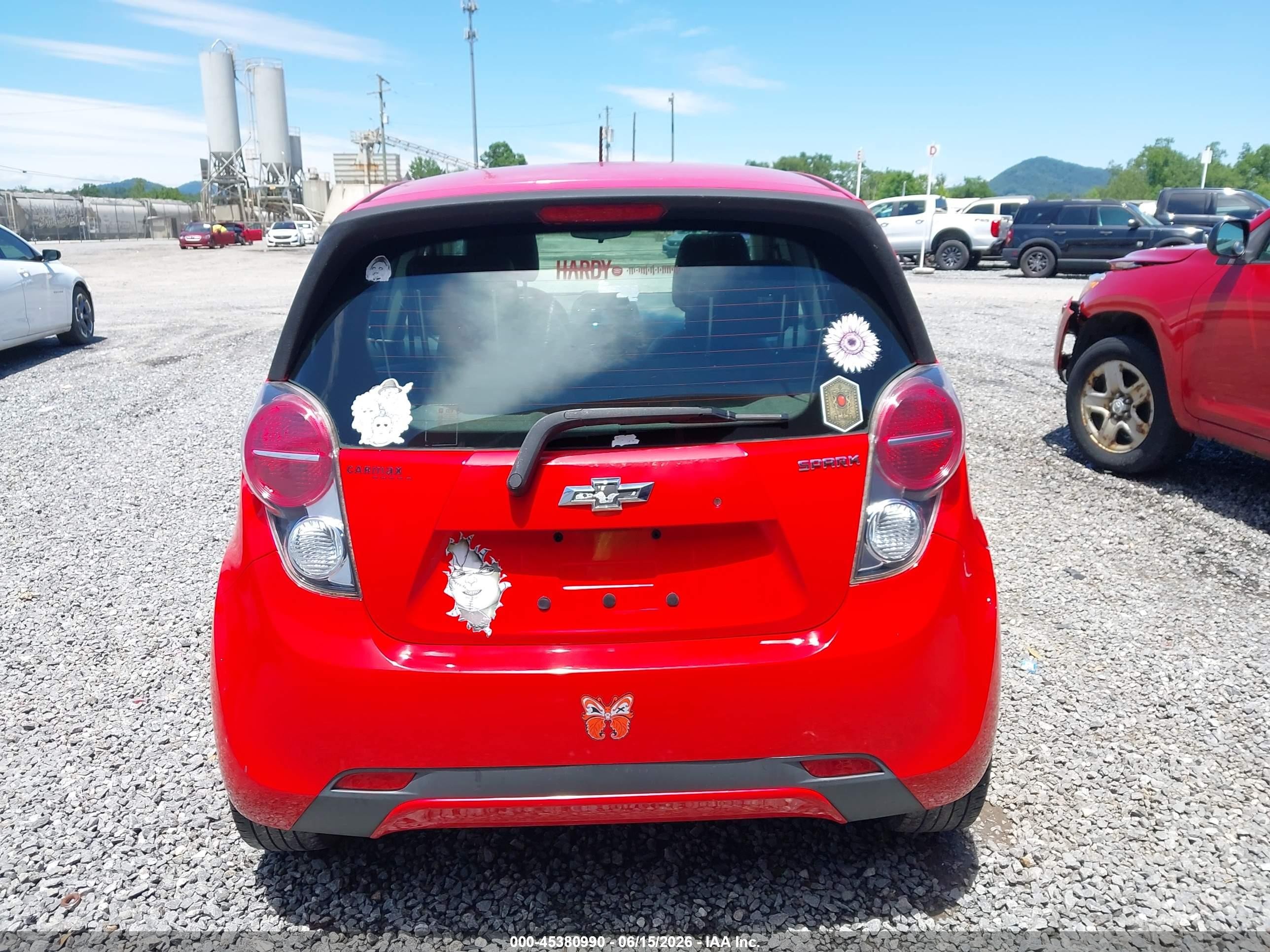 2014 Chevrolet Spark 1lt Auto Красный vin: KL8CD6S95EC454288
