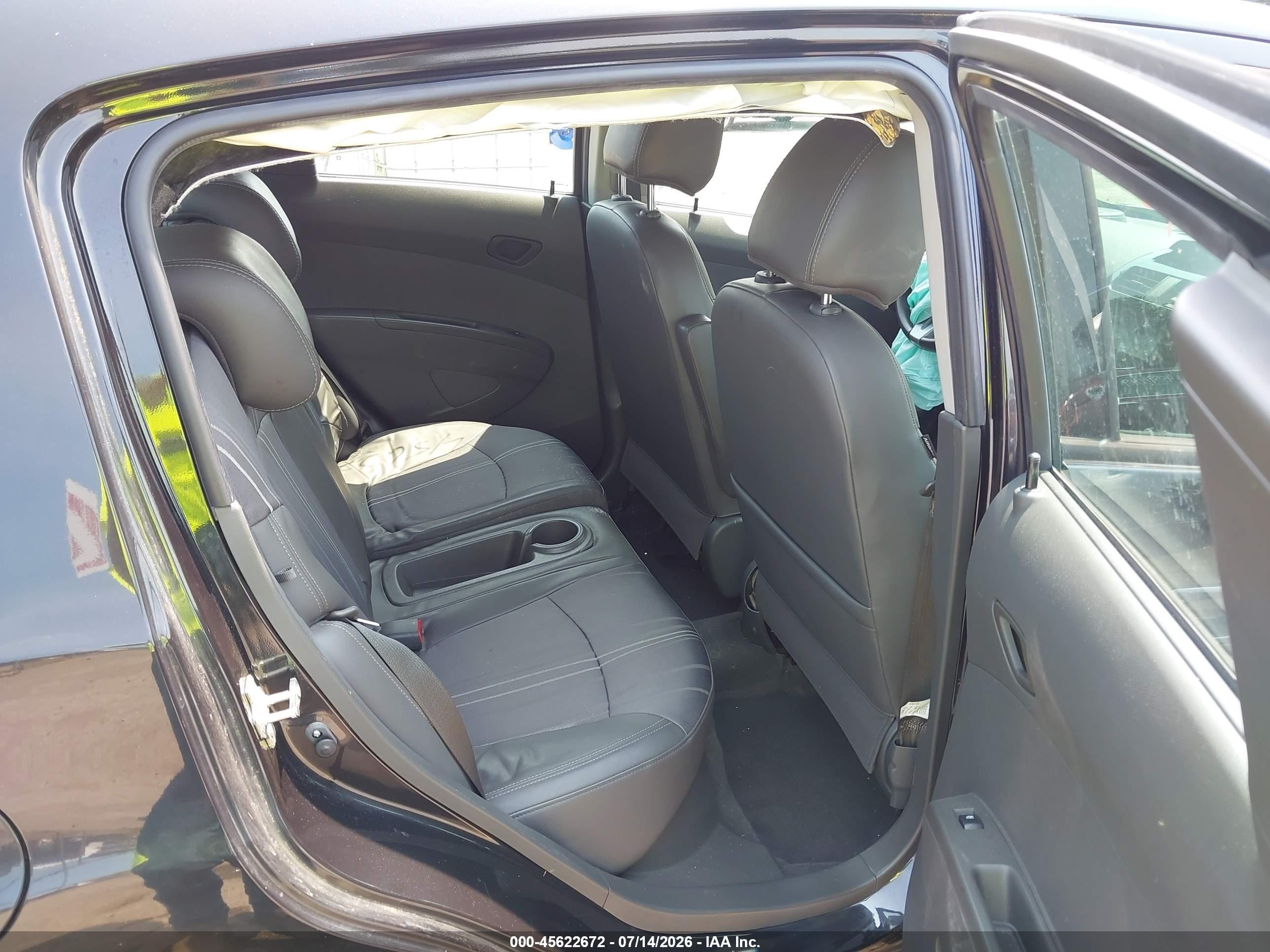 2014 Chevrolet Spark 1lt Auto Black vin: KL8CD6S95EC499070