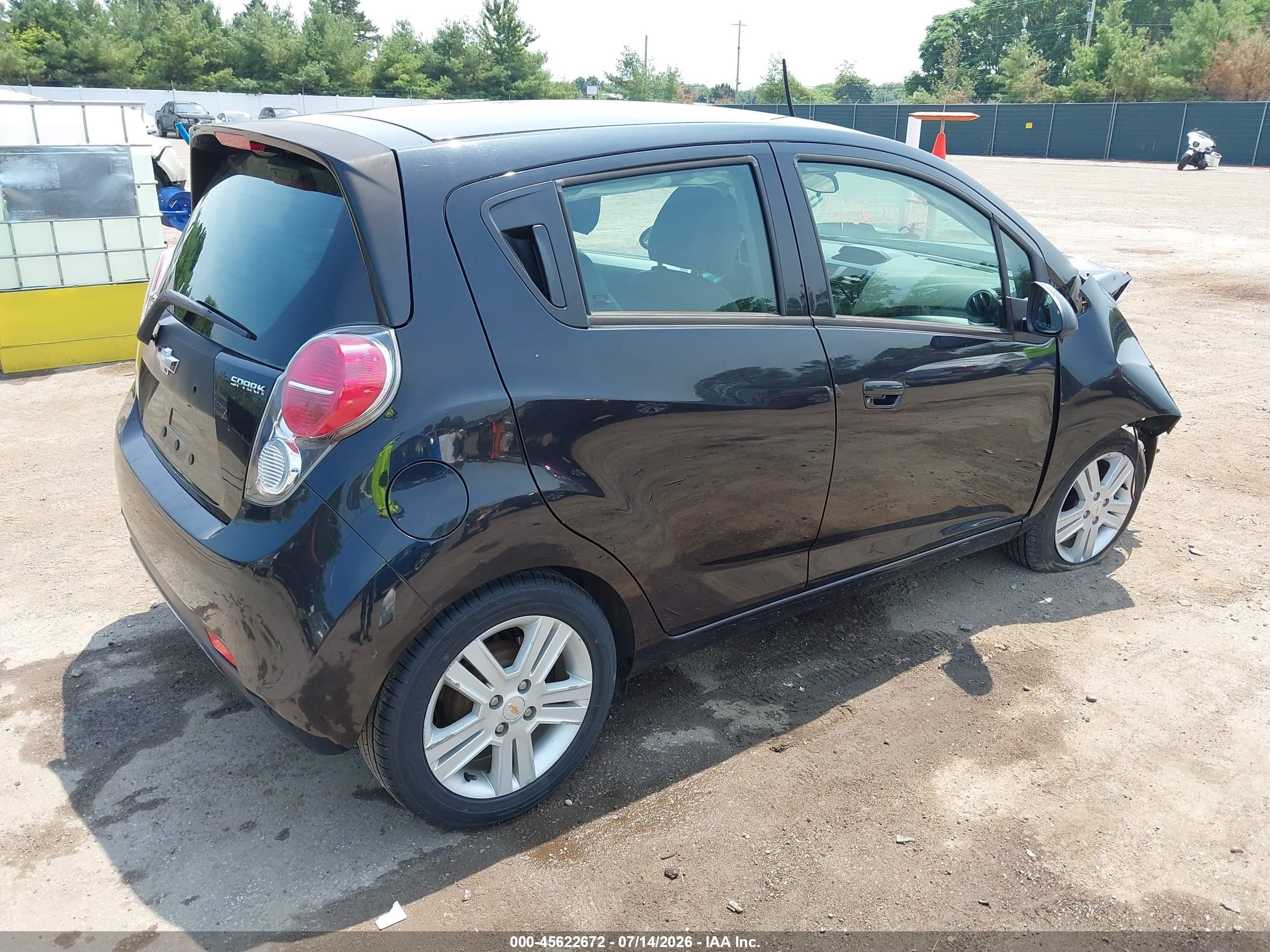 2014 Chevrolet Spark 1lt Auto Black vin: KL8CD6S95EC499070