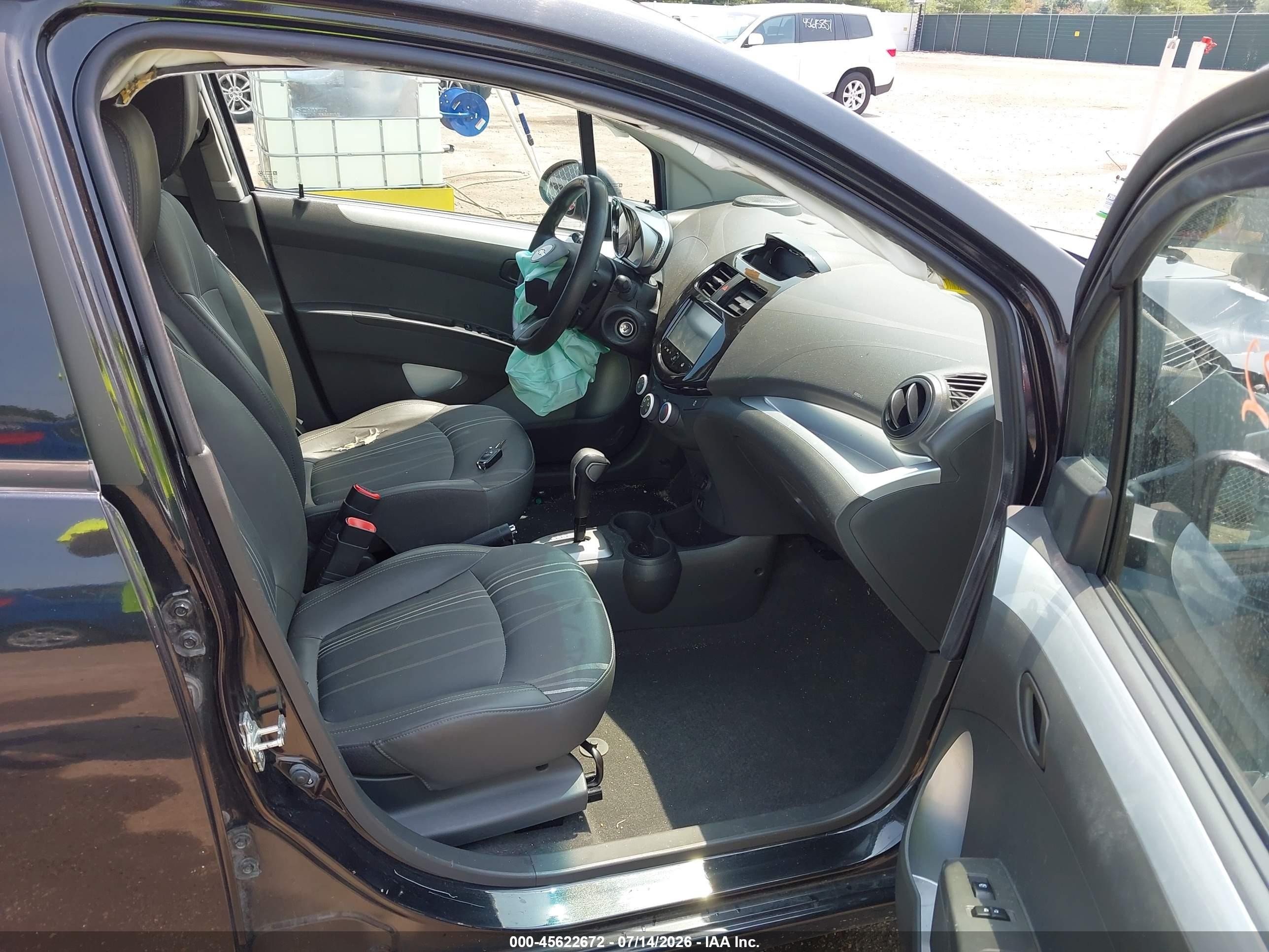 2014 Chevrolet Spark 1lt Auto Black vin: KL8CD6S95EC499070