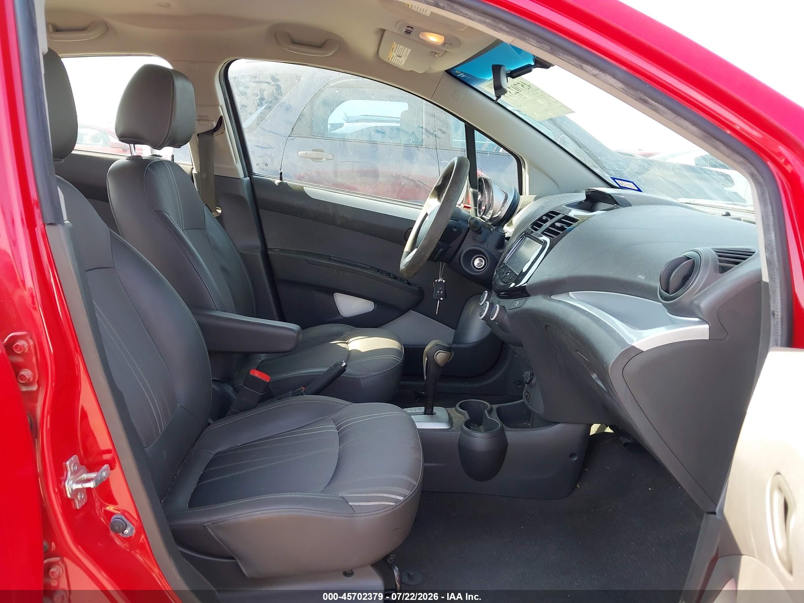 2014 Chevrolet Spark 1lt Auto Red vin: KL8CD6S95EC519771