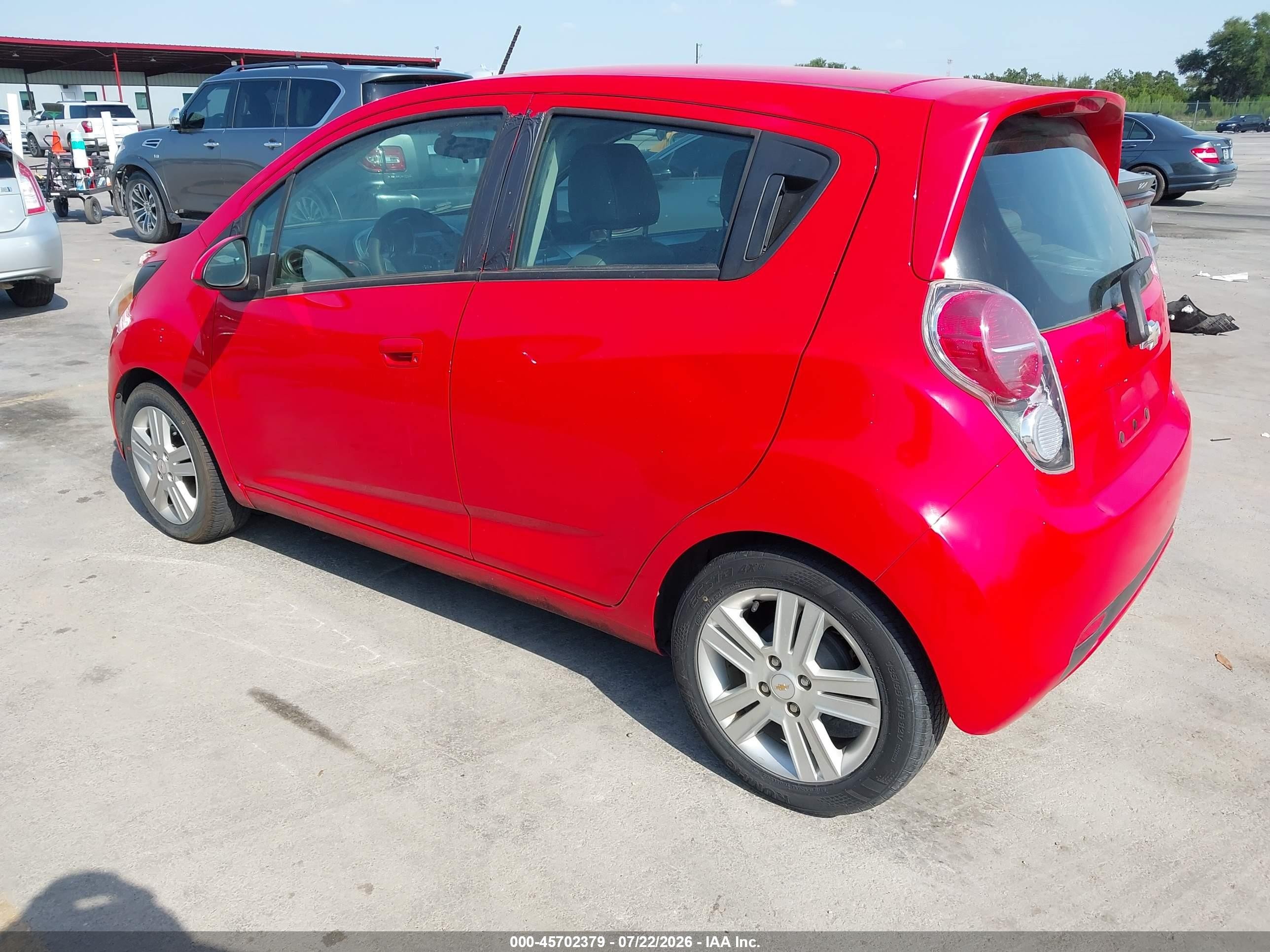 2014 Chevrolet Spark 1lt Auto Red vin: KL8CD6S95EC519771