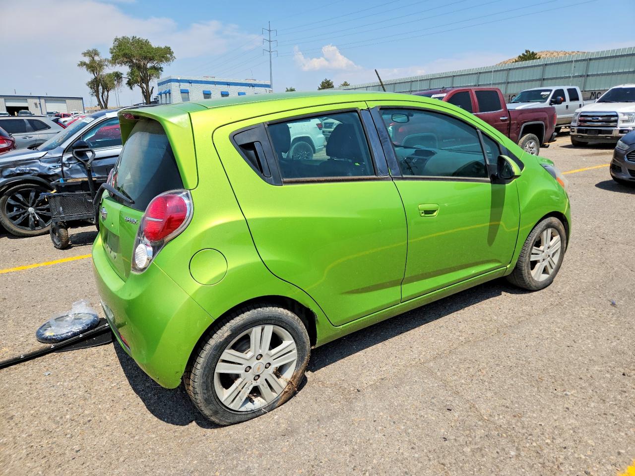 2014 Chevrolet Spark 1lt Green vin: KL8CD6S95EC539793