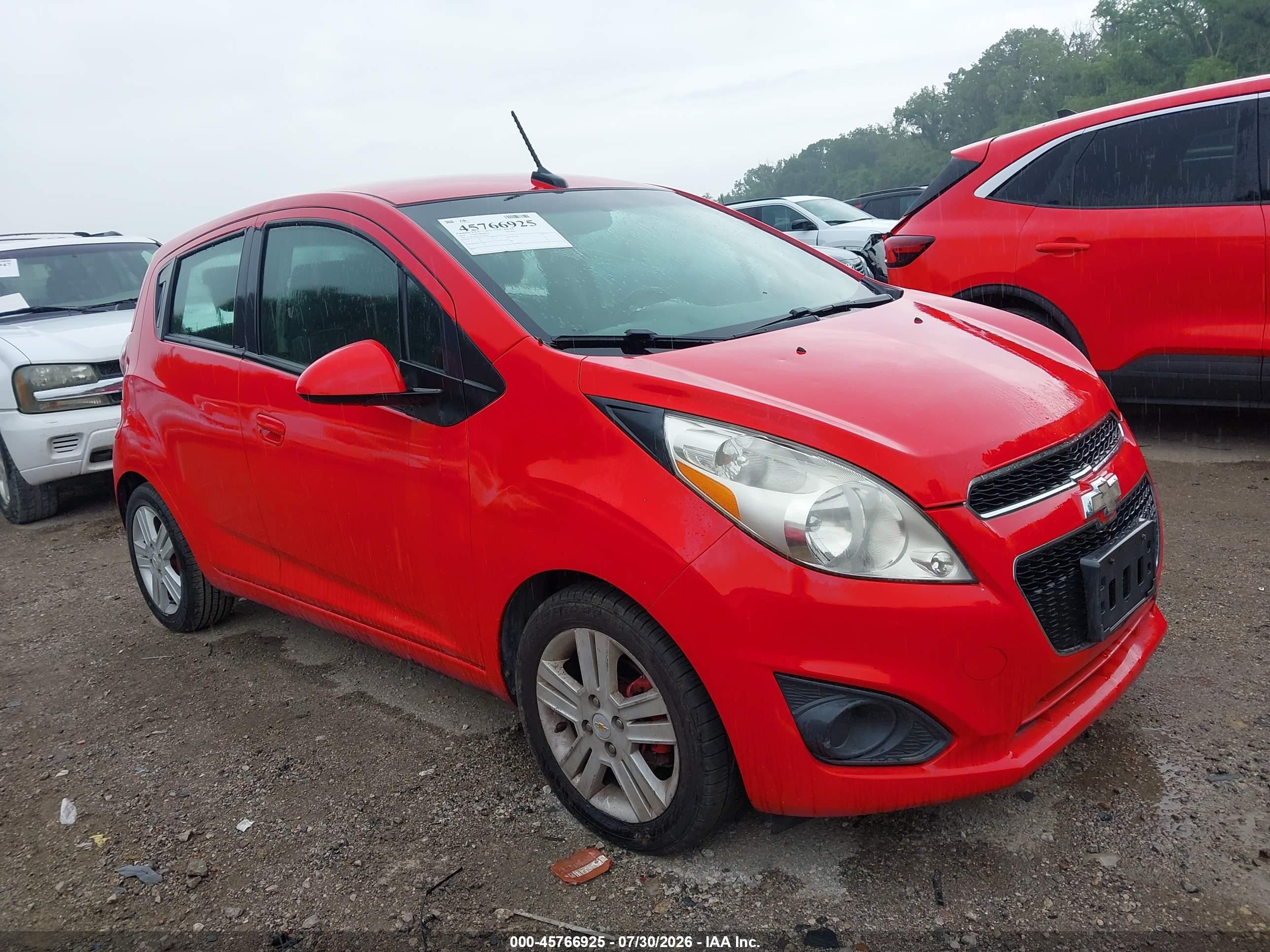 2014 Chevrolet Spark 1lt Auto Красный vin: KL8CD6S95EC541253