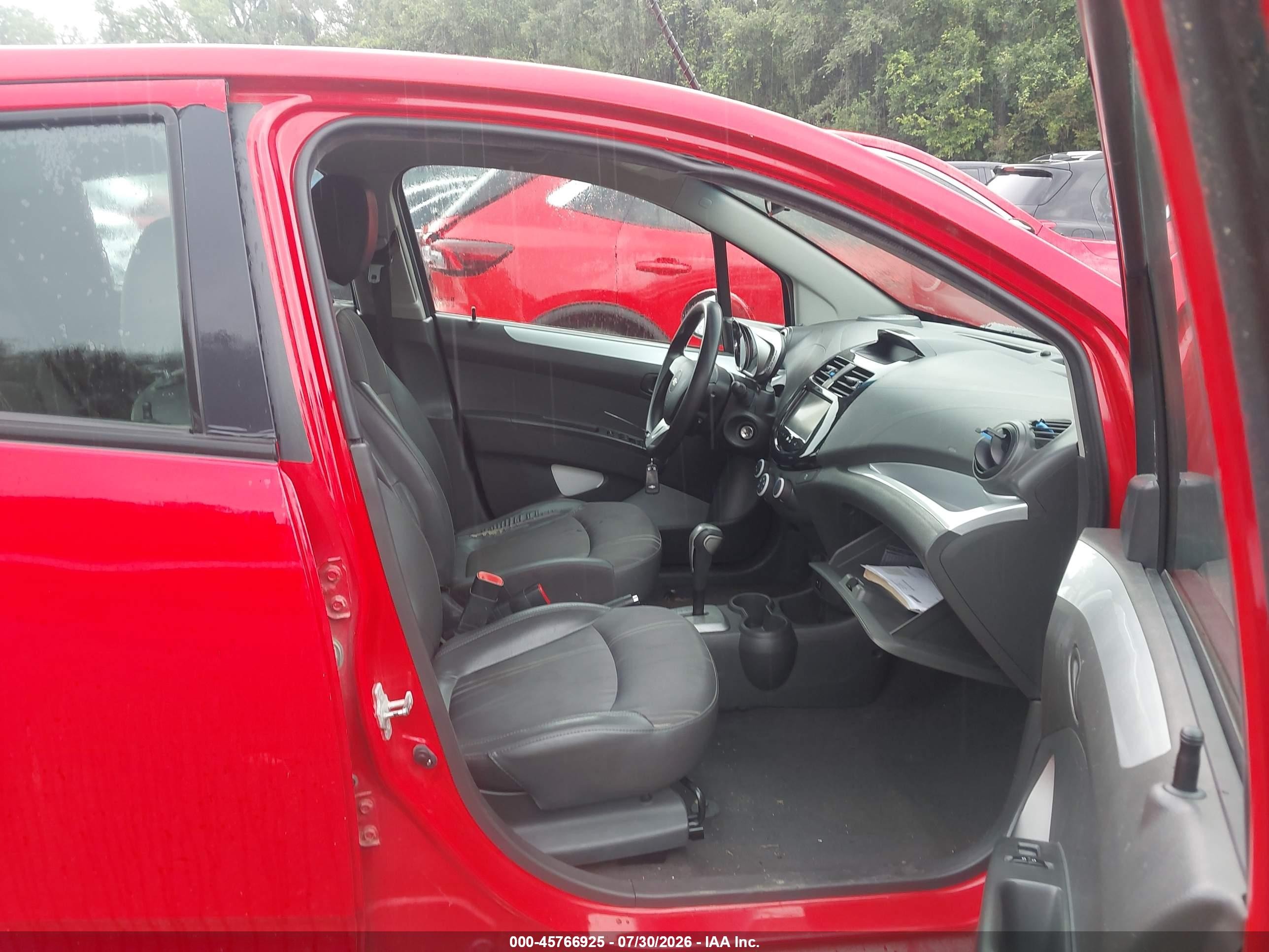 2014 Chevrolet Spark 1lt Auto Red vin: KL8CD6S95EC541253