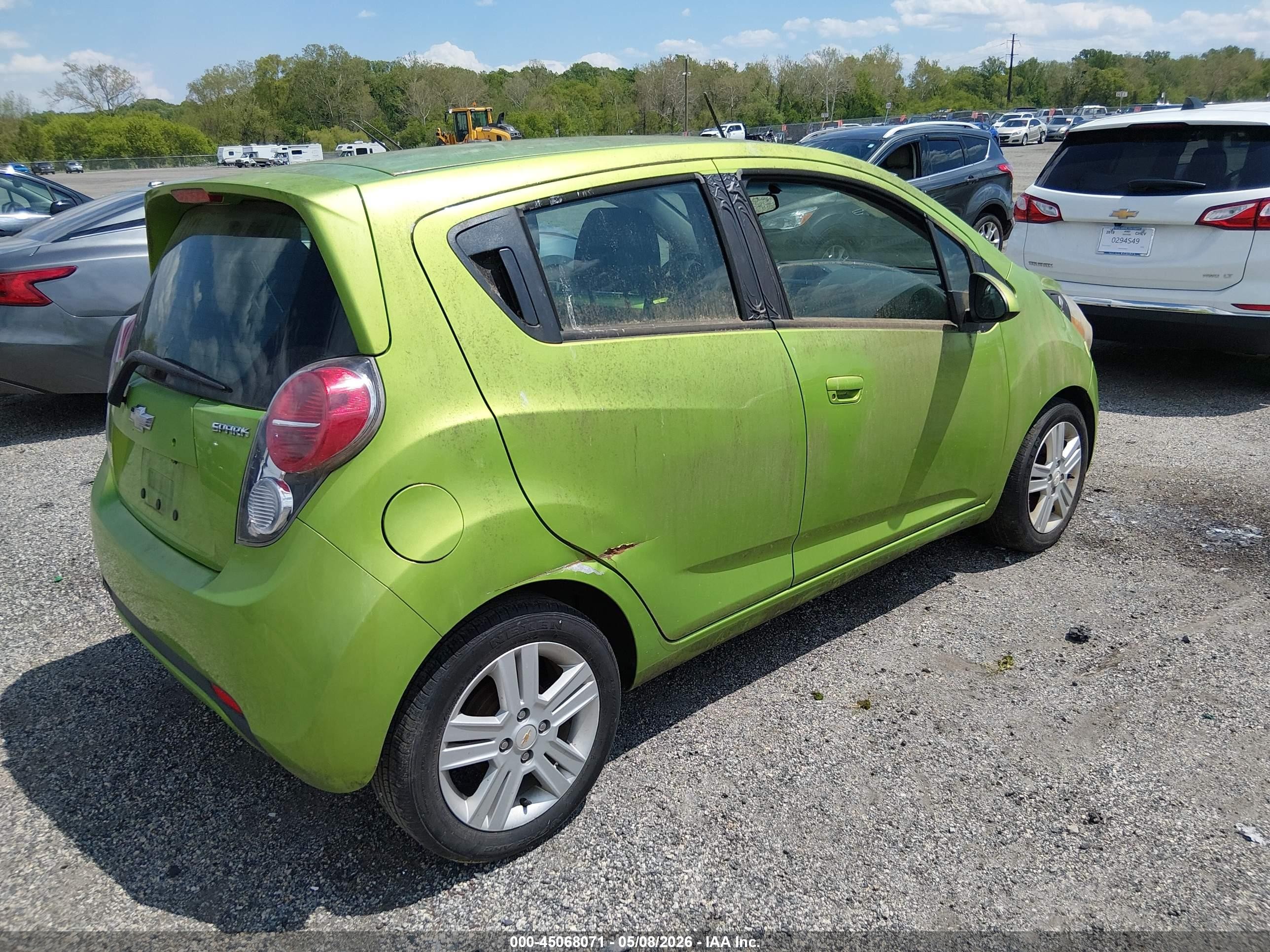 2014 Chevrolet Spark 1lt Auto Green vin: KL8CD6S95EC548722