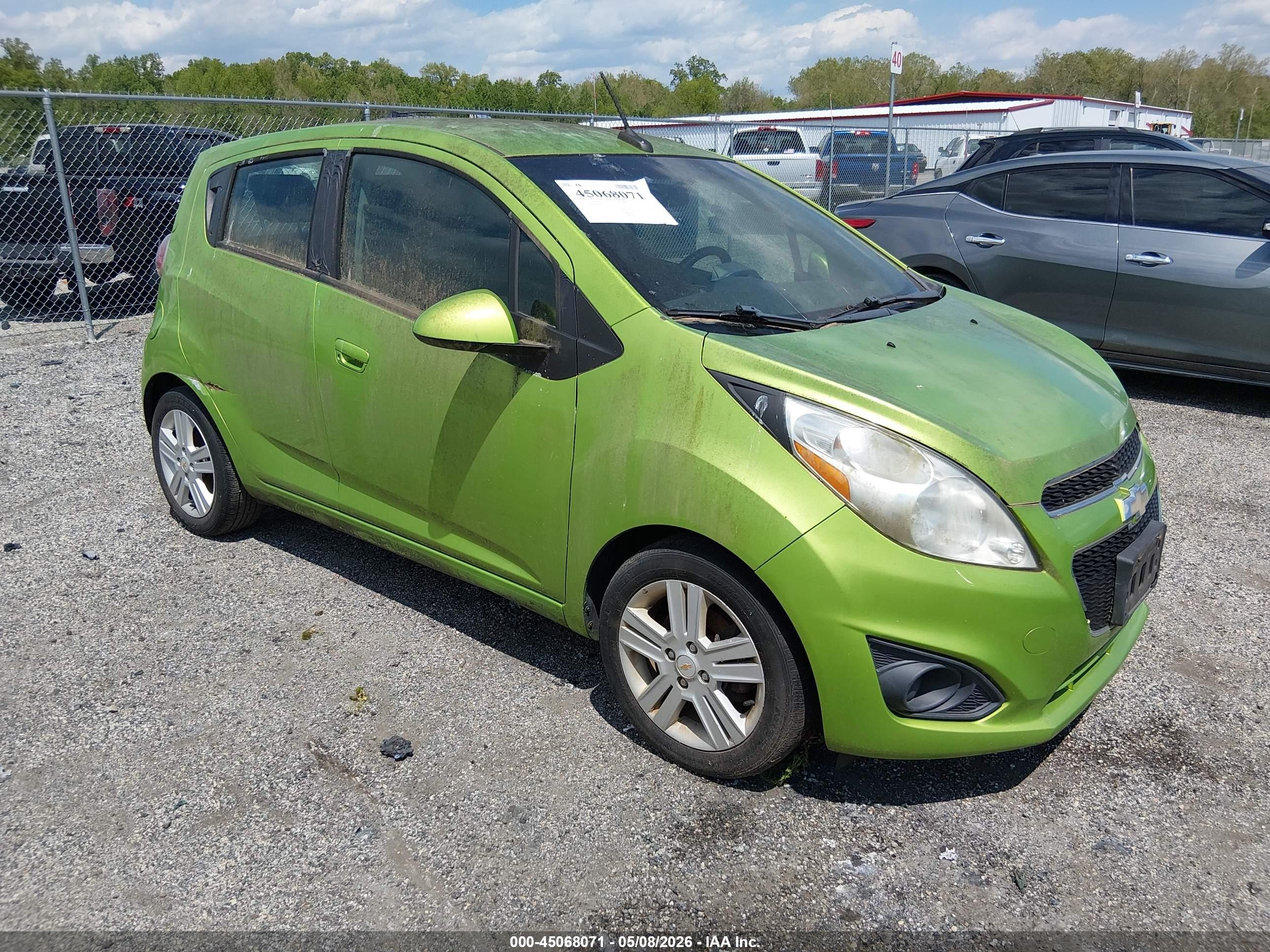 2014 Chevrolet Spark 1lt Auto Green vin: KL8CD6S95EC548722