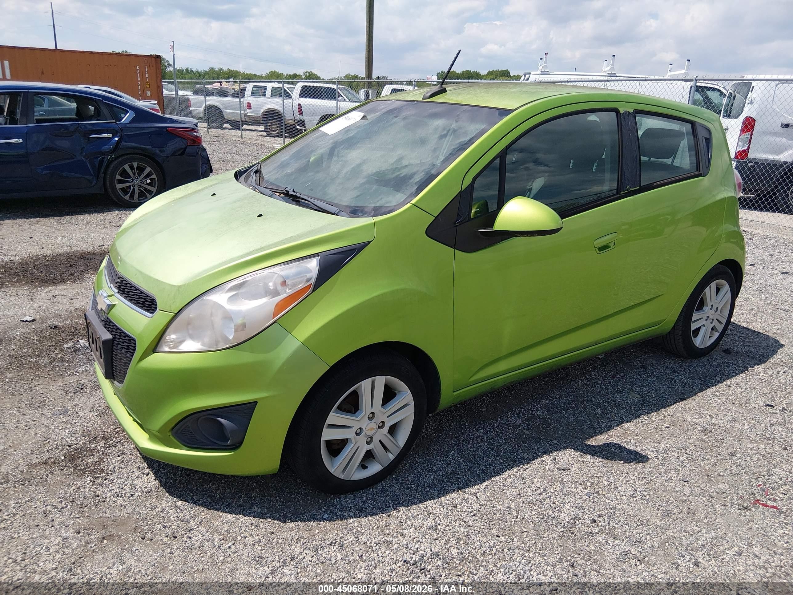 2014 Chevrolet Spark 1lt Auto Green vin: KL8CD6S95EC548722