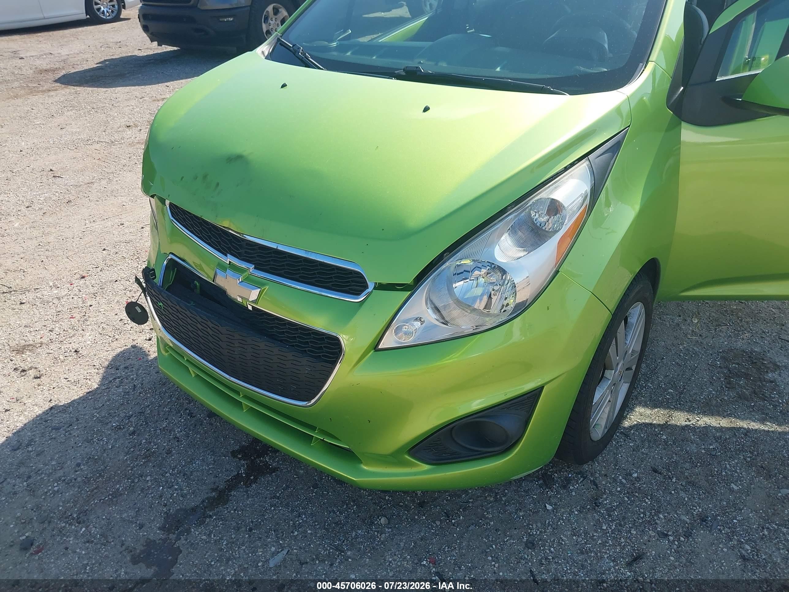 2014 Chevrolet Spark 1lt Auto Green vin: KL8CD6S95EC581798