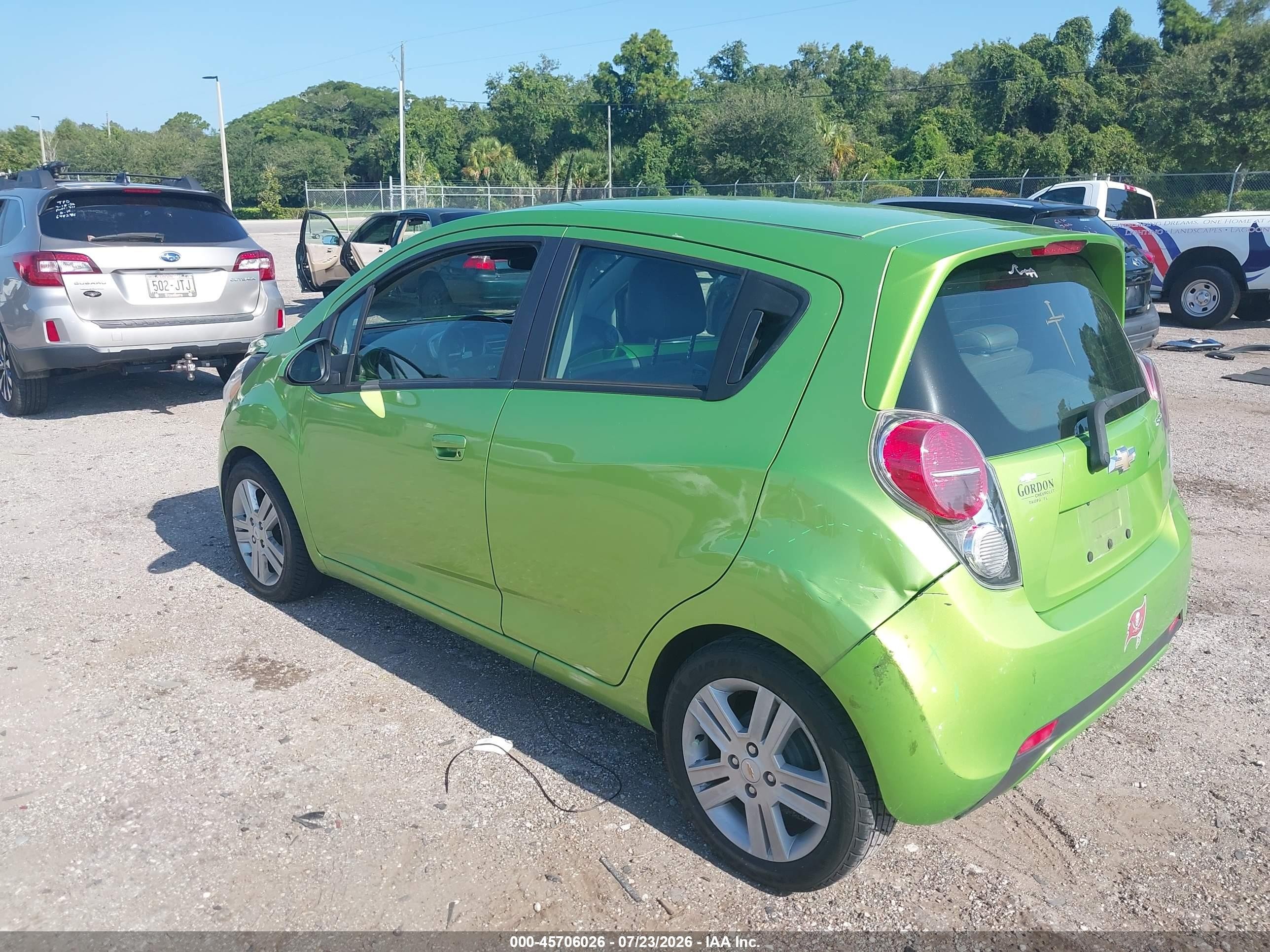 2014 Chevrolet Spark 1lt Auto Green vin: KL8CD6S95EC581798