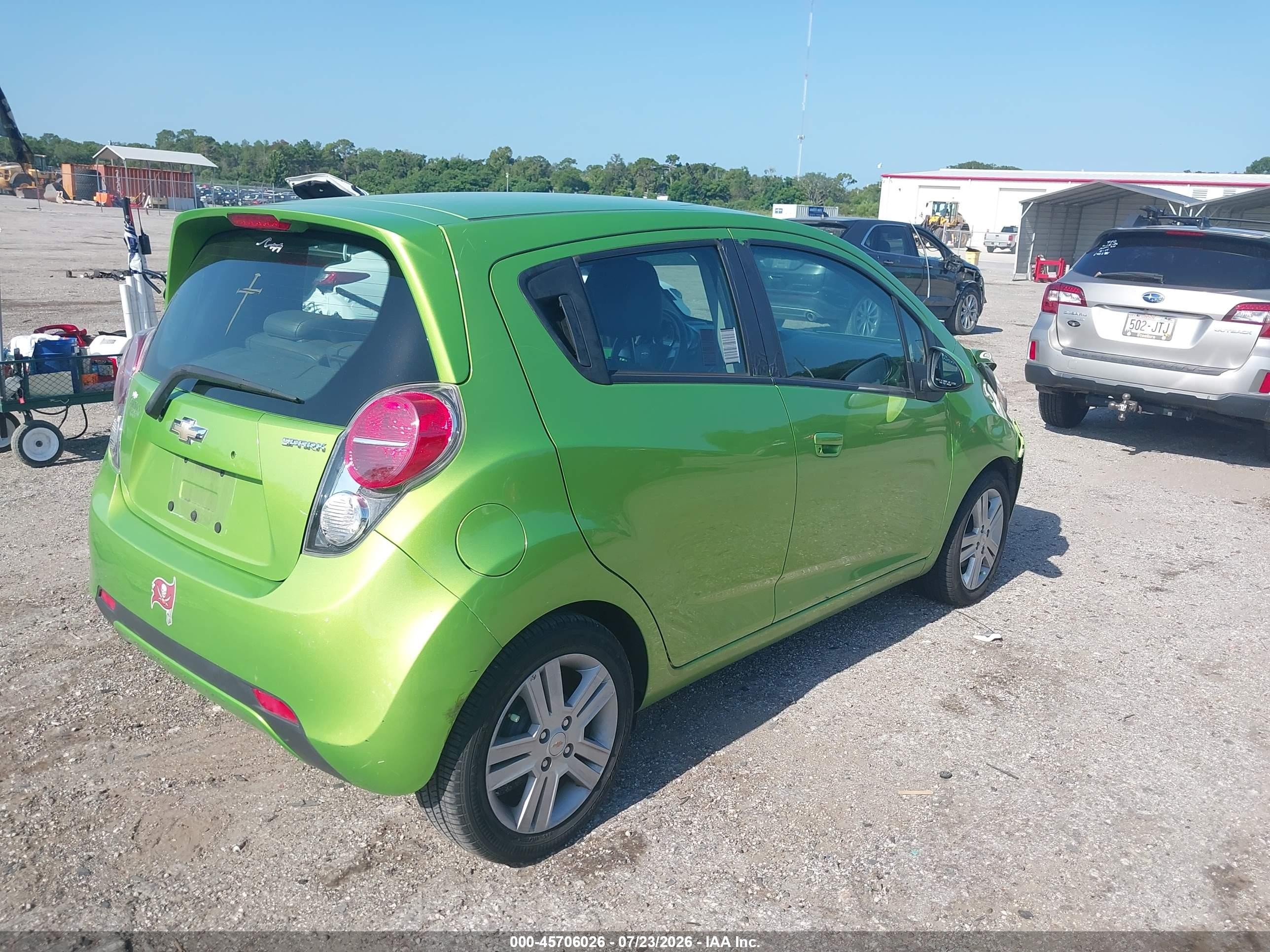 2014 Chevrolet Spark 1lt Auto Green vin: KL8CD6S95EC581798