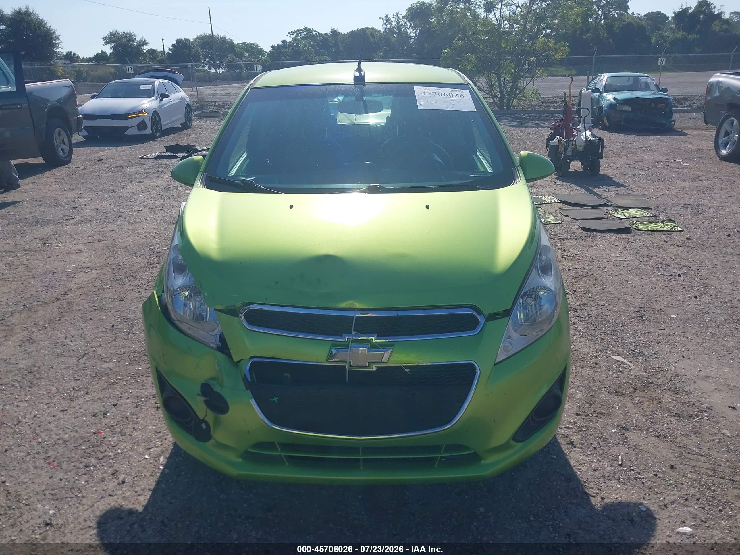 2014 Chevrolet Spark 1lt Auto Green vin: KL8CD6S95EC581798