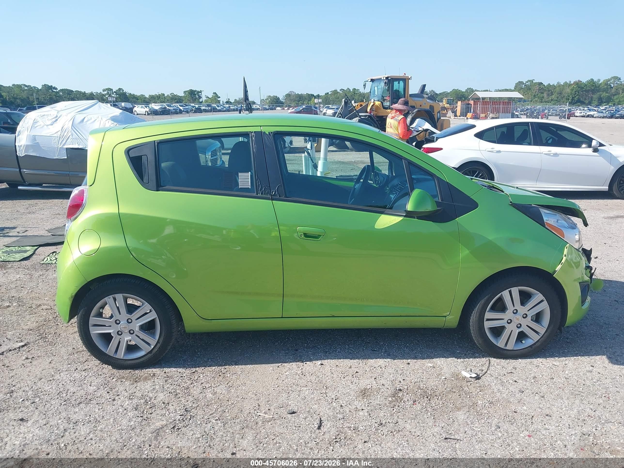 2014 Chevrolet Spark 1lt Auto Green vin: KL8CD6S95EC581798