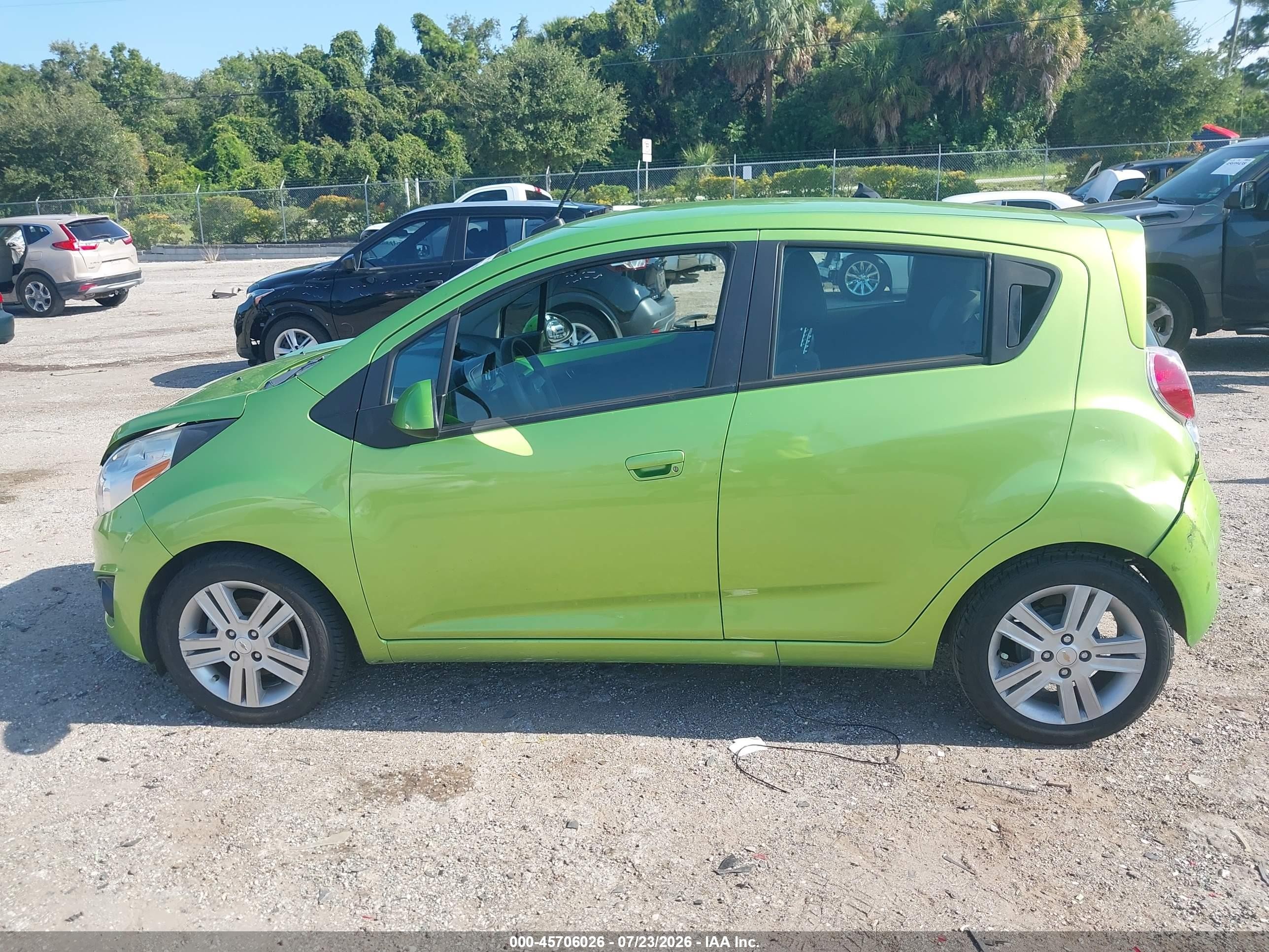 2014 Chevrolet Spark 1lt Auto Green vin: KL8CD6S95EC581798