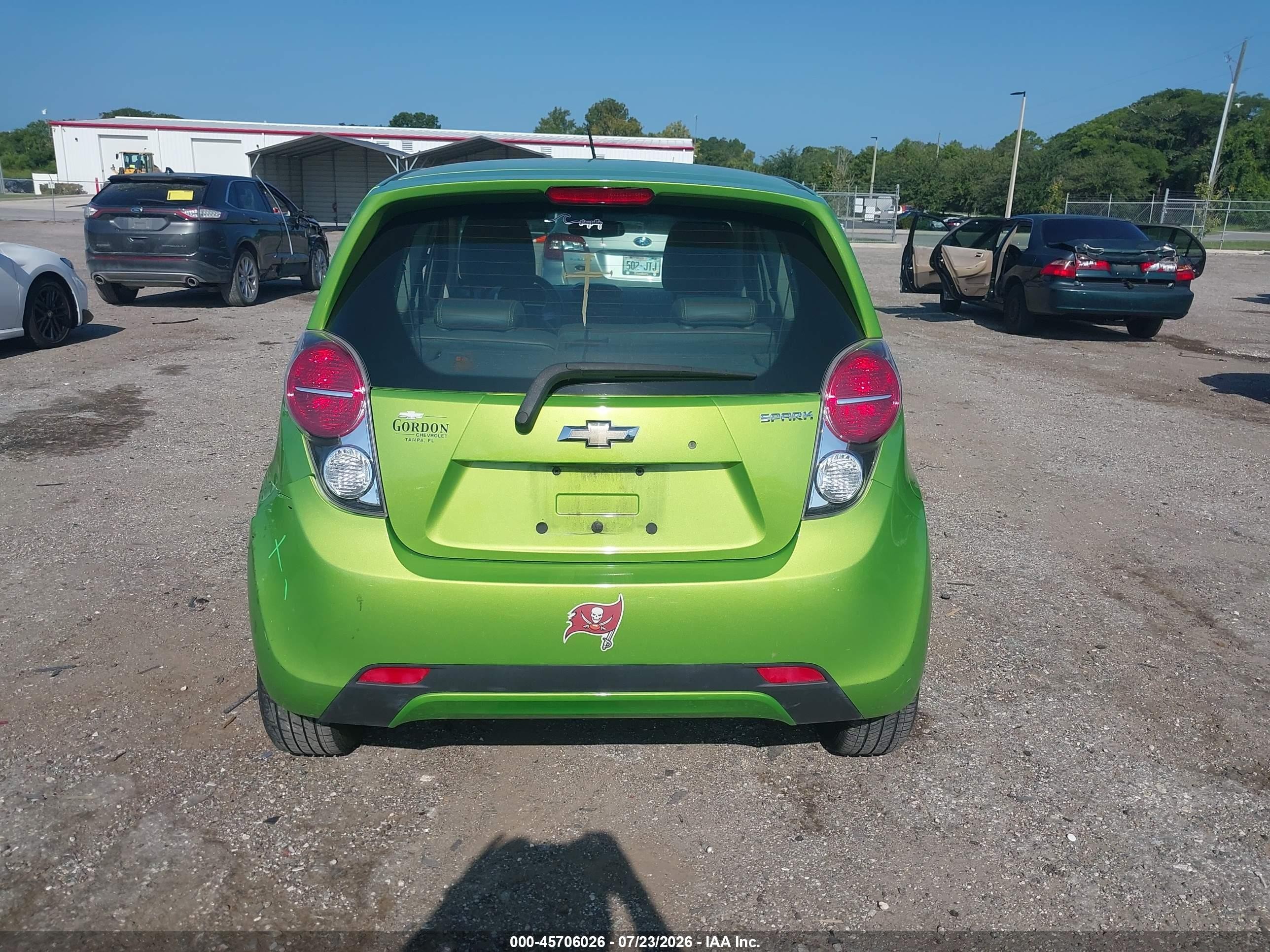 2014 Chevrolet Spark 1lt Auto Green vin: KL8CD6S95EC581798