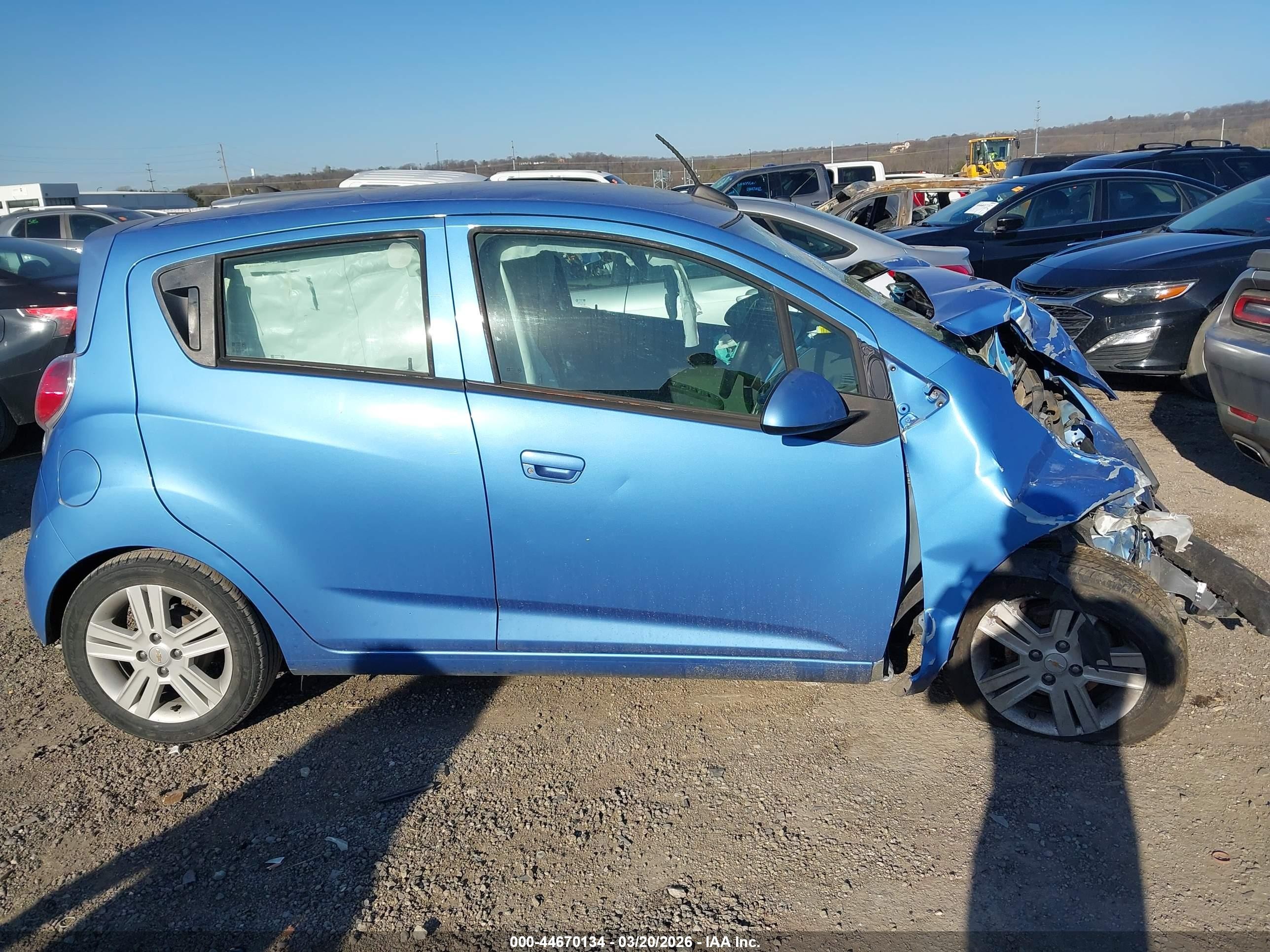 2015 Chevrolet Spark 1lt Cvt Blue vin: KL8CD6S95FC739591