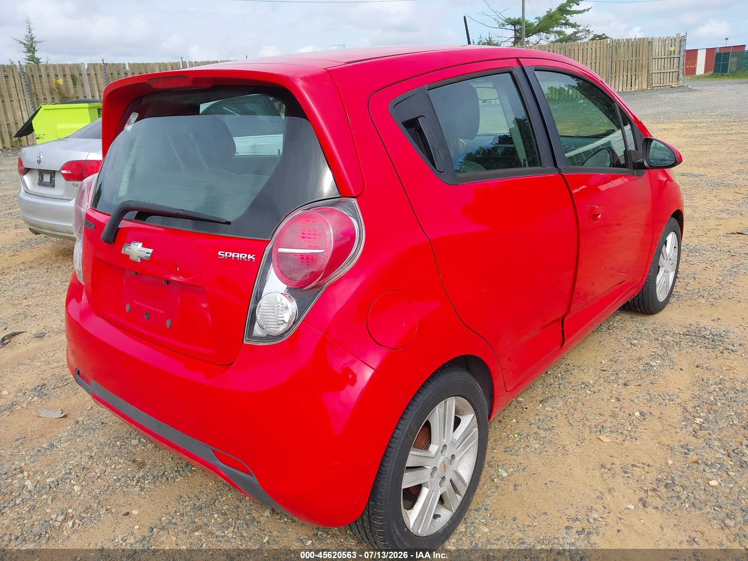2015 Chevrolet Spark 1lt Cvt Red vin: KL8CD6S95FC755130