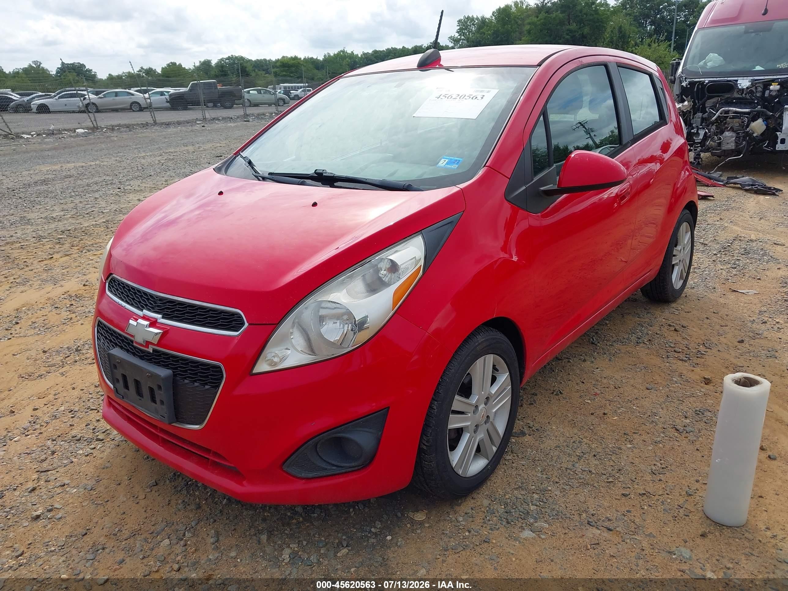 2015 Chevrolet Spark 1lt Cvt Red vin: KL8CD6S95FC755130