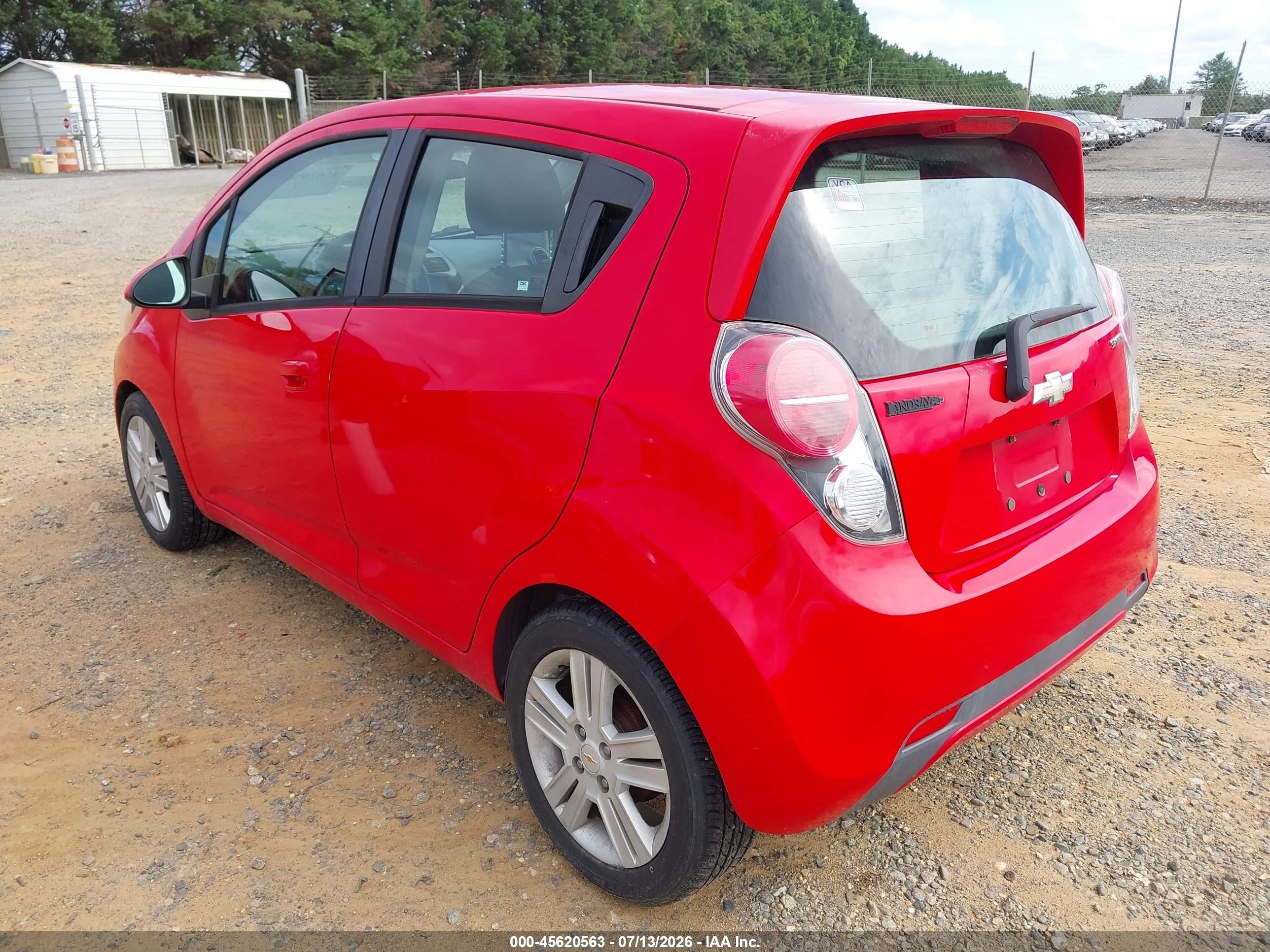 2015 Chevrolet Spark 1lt Cvt Red vin: KL8CD6S95FC755130