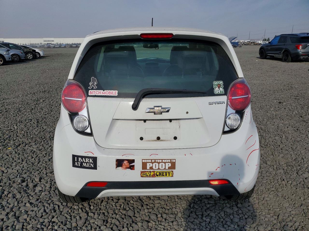 2015 Chevrolet Spark 1lt White vin: KL8CD6S95FC761137