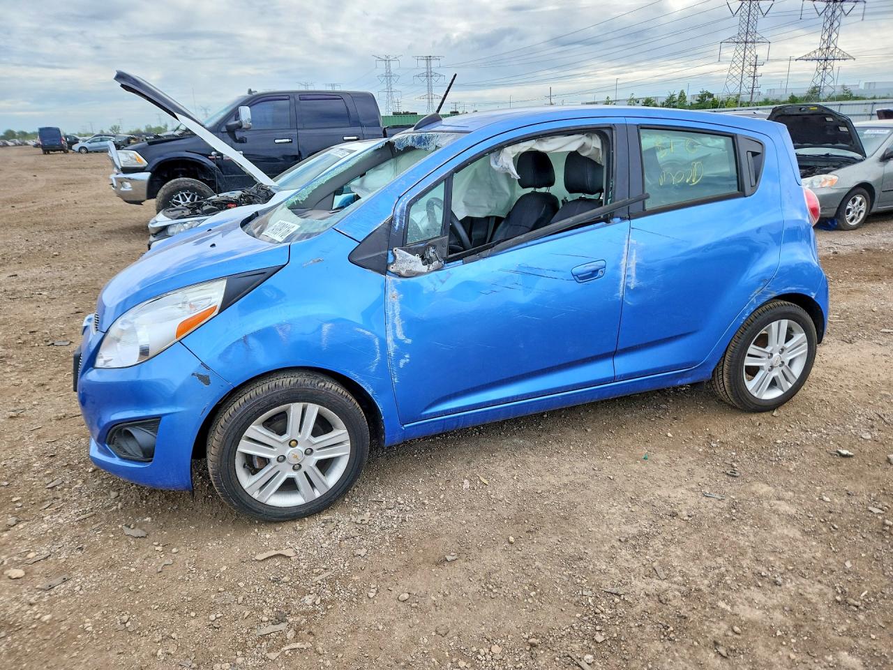 2015 Chevrolet Spark 1lt Blue vin: KL8CD6S95FC762613