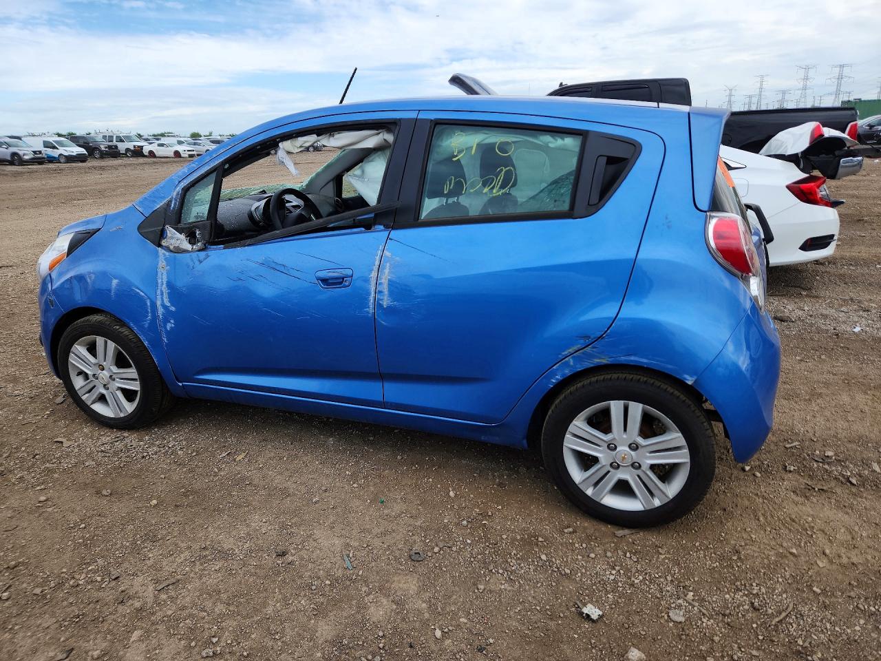 2015 Chevrolet Spark 1lt Blue vin: KL8CD6S95FC762613